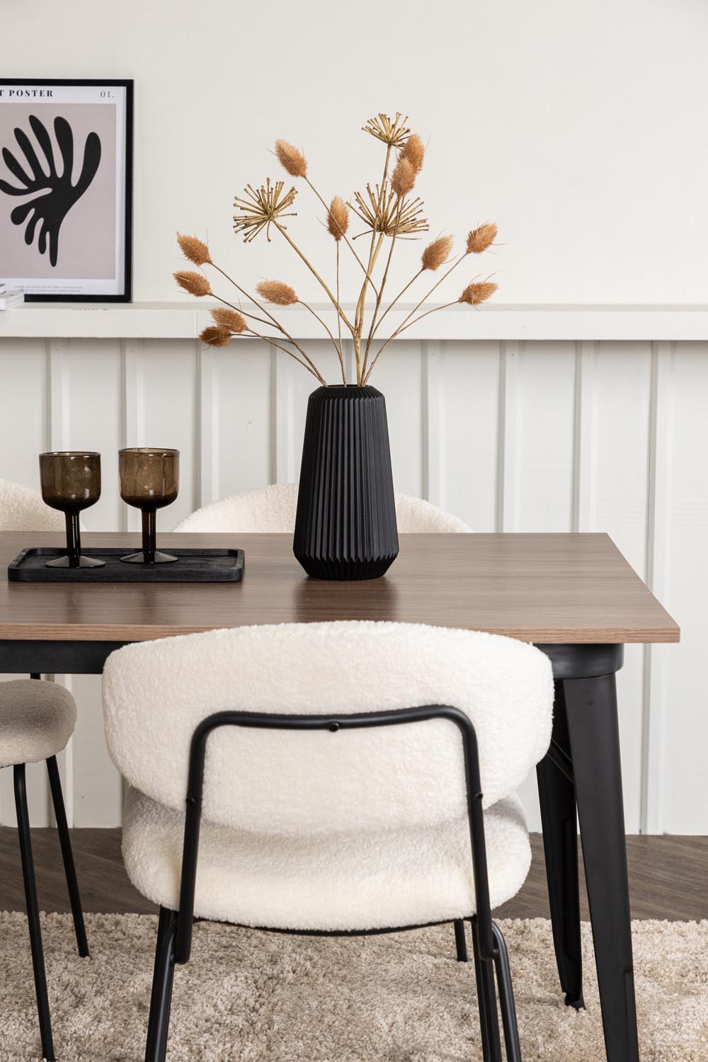 Tempe Esszimmerset + Chico 140cm/4St. in Weiss präsentiert im Onlineshop von KAQTU Design AG. Esszimmerset ist von Venture Home
