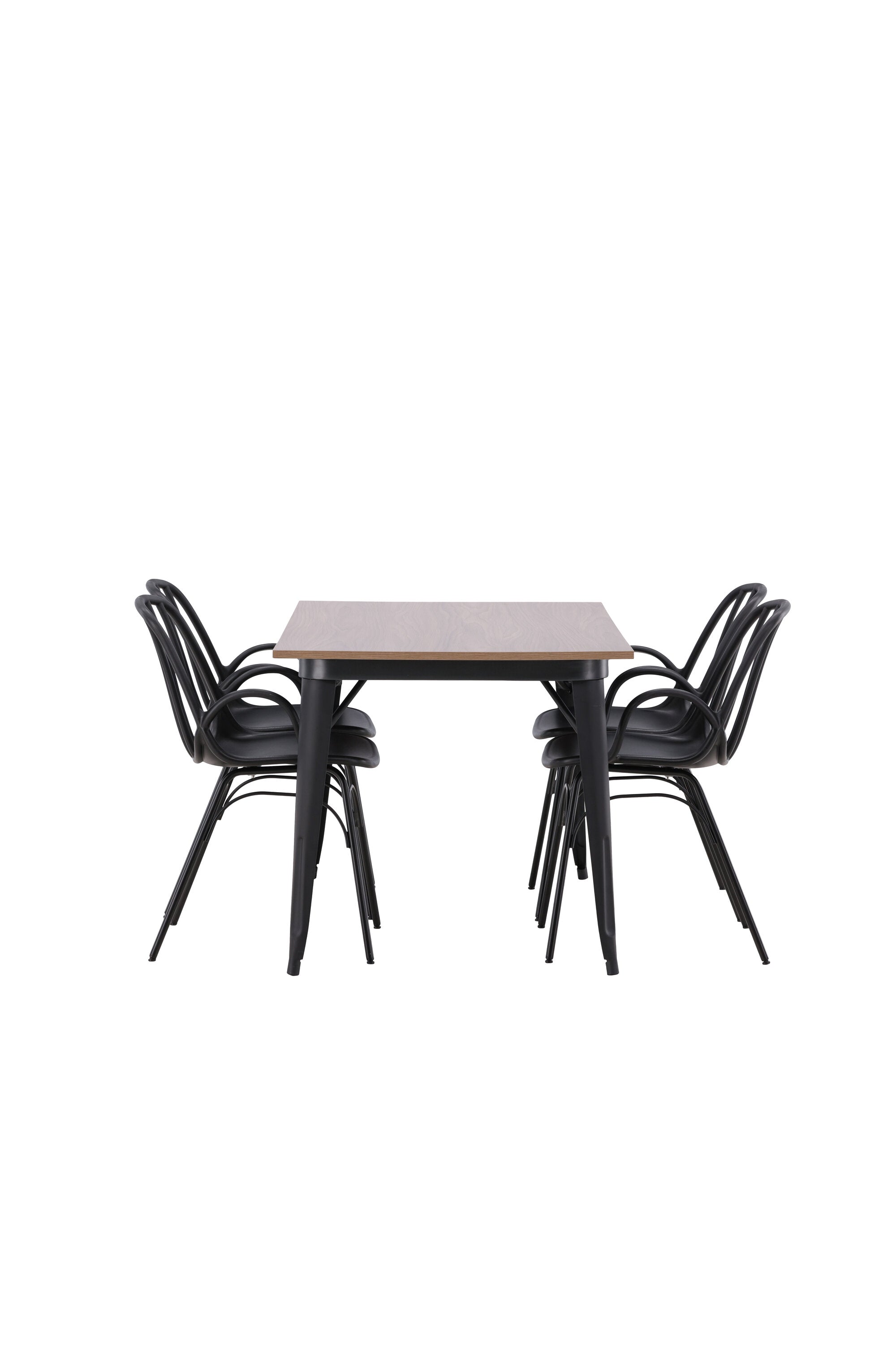 Tempe Esszimmerset + Dyrön 140cm/4St. in Schwarz präsentiert im Onlineshop von KAQTU Design AG. Esszimmerset ist von Venture Home
