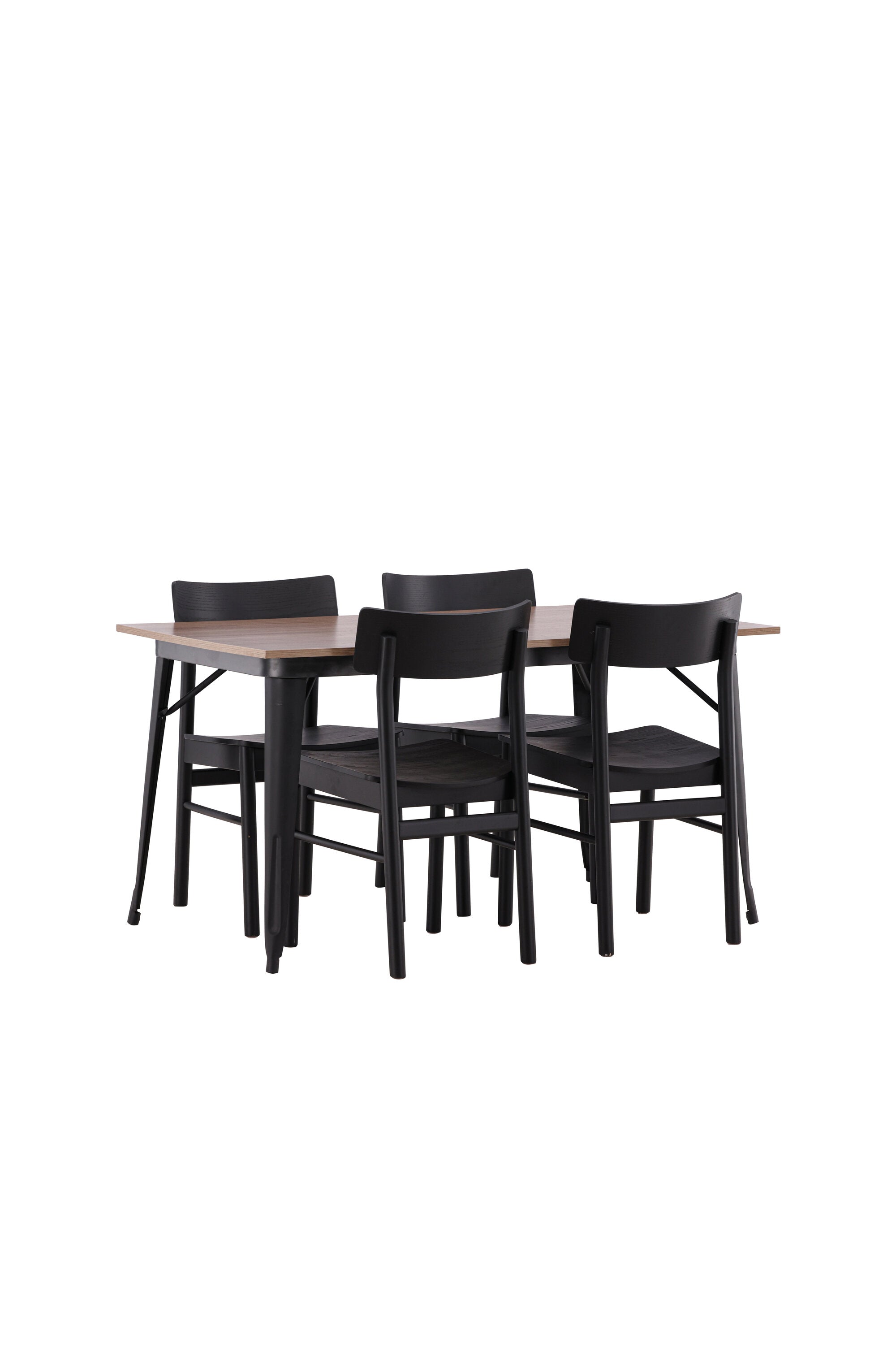 Tempe Esszimmerset + Montros 140cm/4St. in Schwarz präsentiert im Onlineshop von KAQTU Design AG. Esszimmerset ist von Venture Home