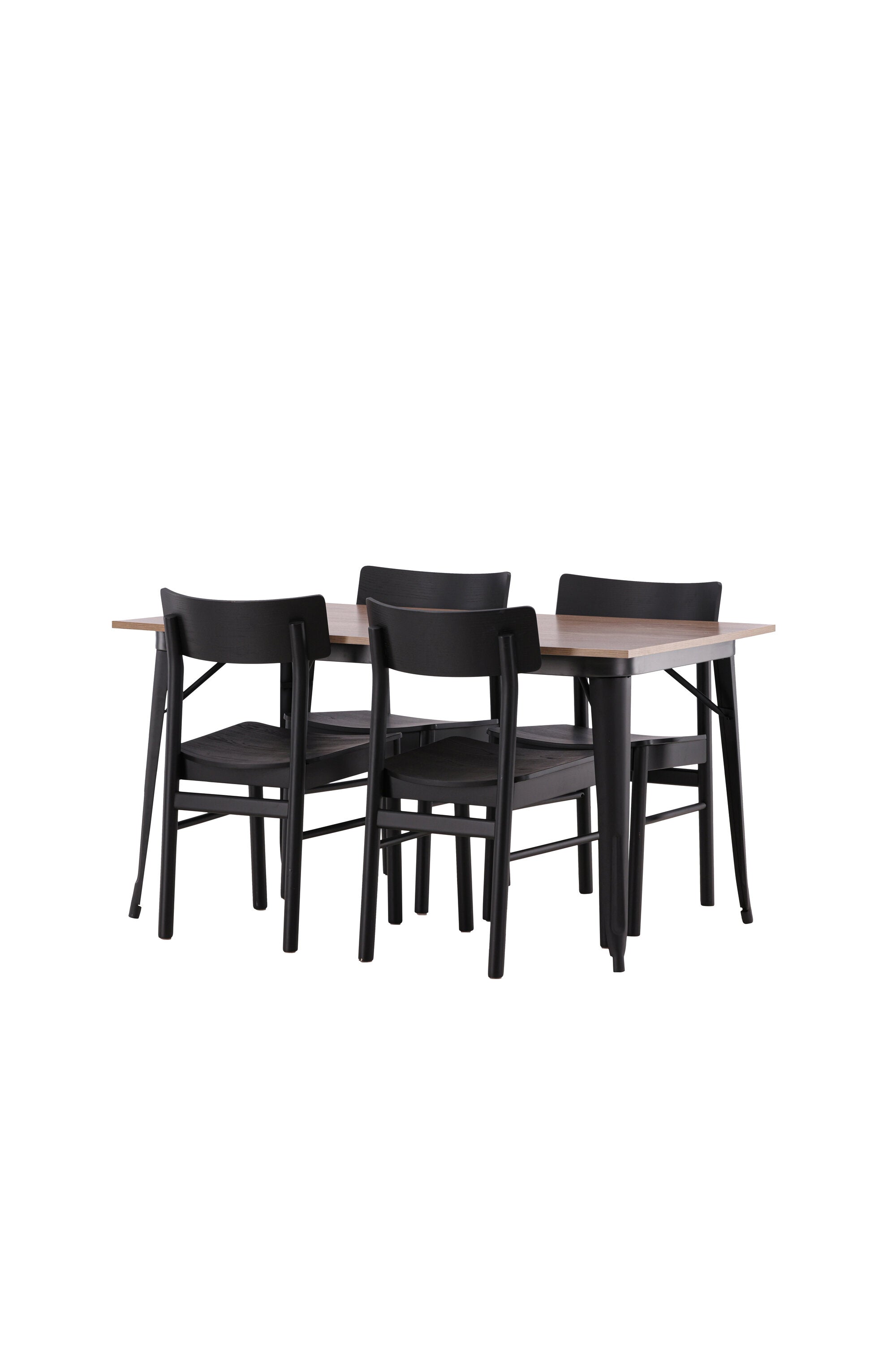 Tempe Esszimmerset + Montros 140cm/4St. in Schwarz präsentiert im Onlineshop von KAQTU Design AG. Esszimmerset ist von Venture Home
