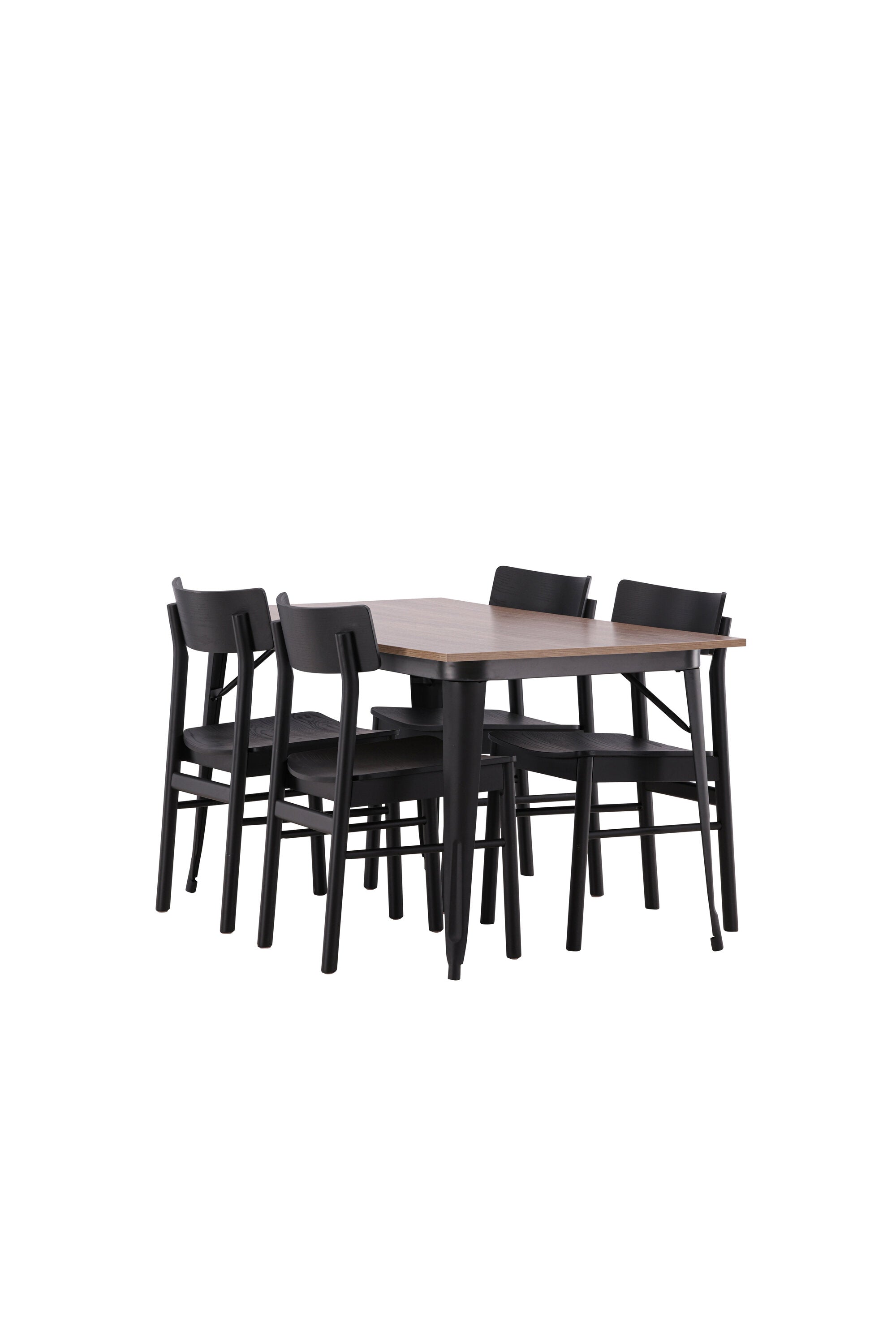 Tempe Esszimmerset + Montros 140cm/4St. in Schwarz präsentiert im Onlineshop von KAQTU Design AG. Esszimmerset ist von Venture Home