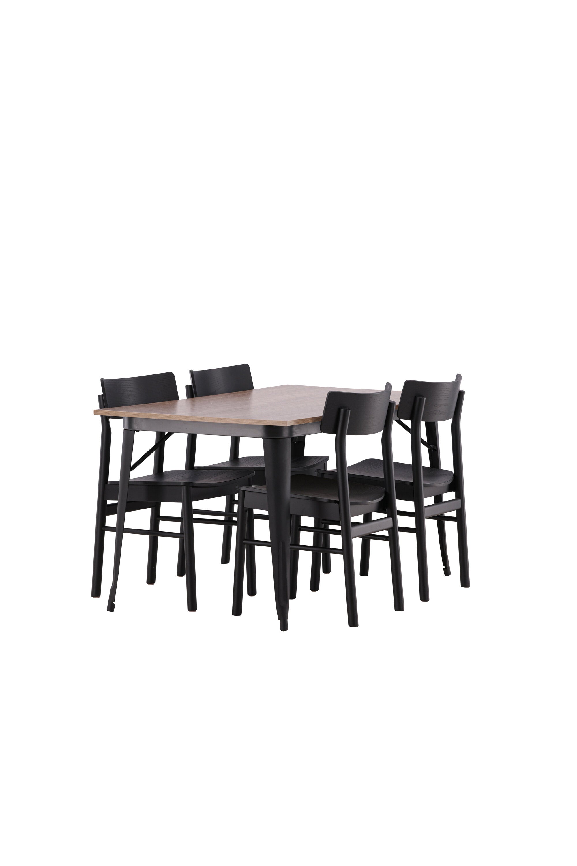 Tempe Esszimmerset + Montros 140cm/4St. in Schwarz präsentiert im Onlineshop von KAQTU Design AG. Esszimmerset ist von Venture Home