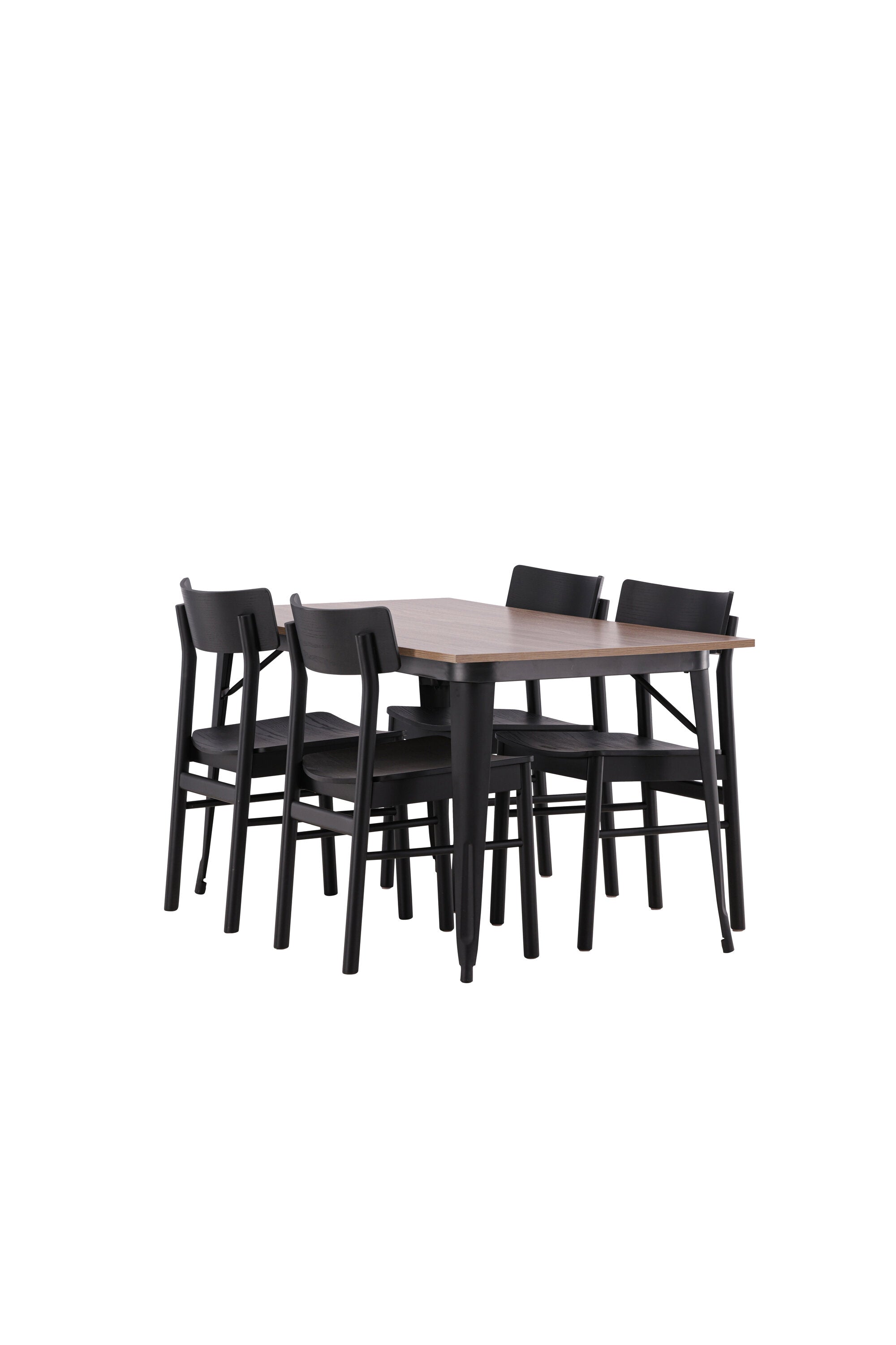 Tempe Esszimmerset + Montros 140cm/4St. in Schwarz präsentiert im Onlineshop von KAQTU Design AG. Esszimmerset ist von Venture Home