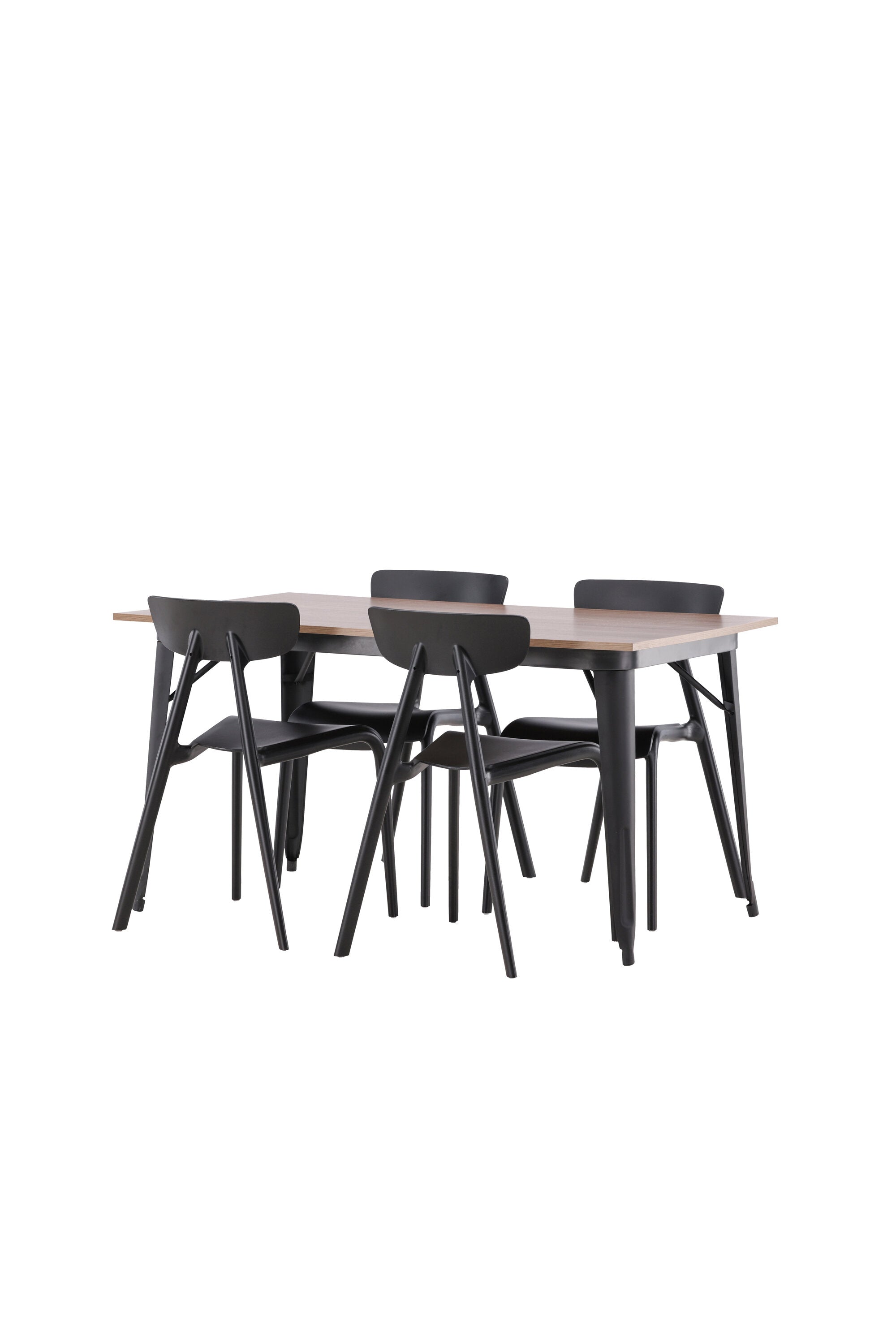 Tempe Esszimmerset + Ursholmen 140cm/4St. in Schwarz präsentiert im Onlineshop von KAQTU Design AG. Esszimmerset ist von Venture Home