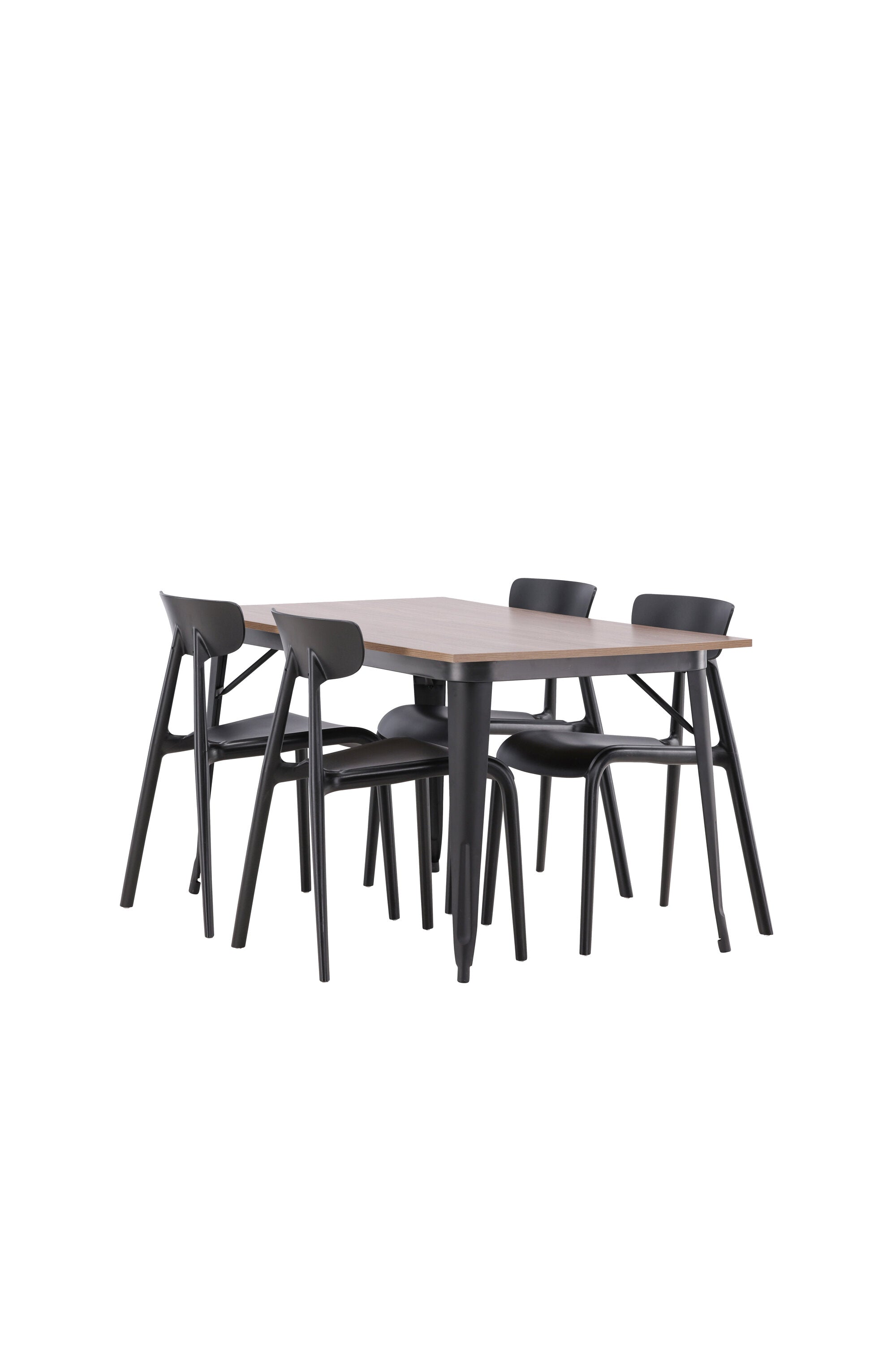 Tempe Esszimmerset + Ursholmen 140cm/4St. in Schwarz präsentiert im Onlineshop von KAQTU Design AG. Esszimmerset ist von Venture Home