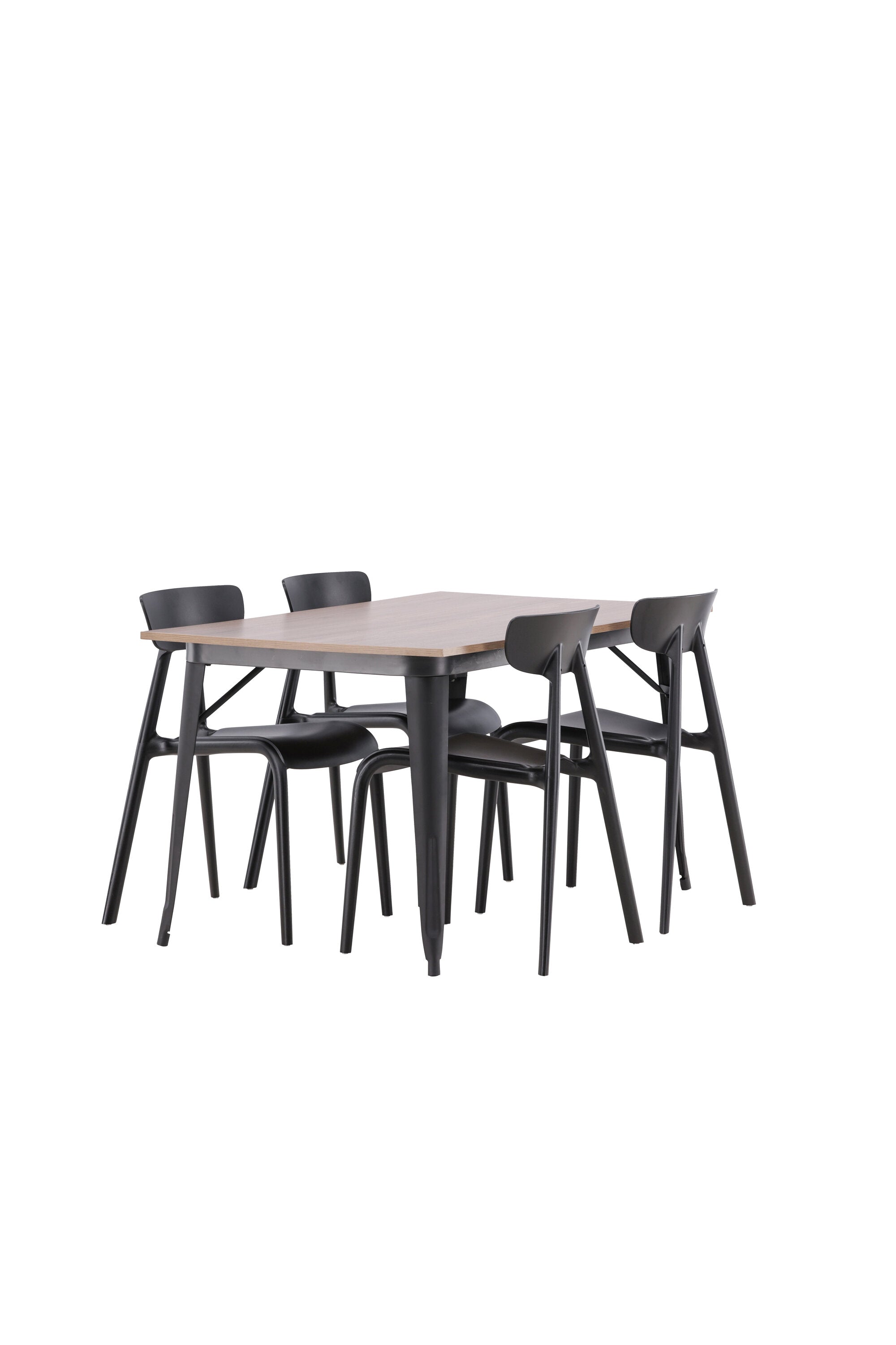 Tempe Esszimmerset + Ursholmen 140cm/4St. in Schwarz präsentiert im Onlineshop von KAQTU Design AG. Esszimmerset ist von Venture Home