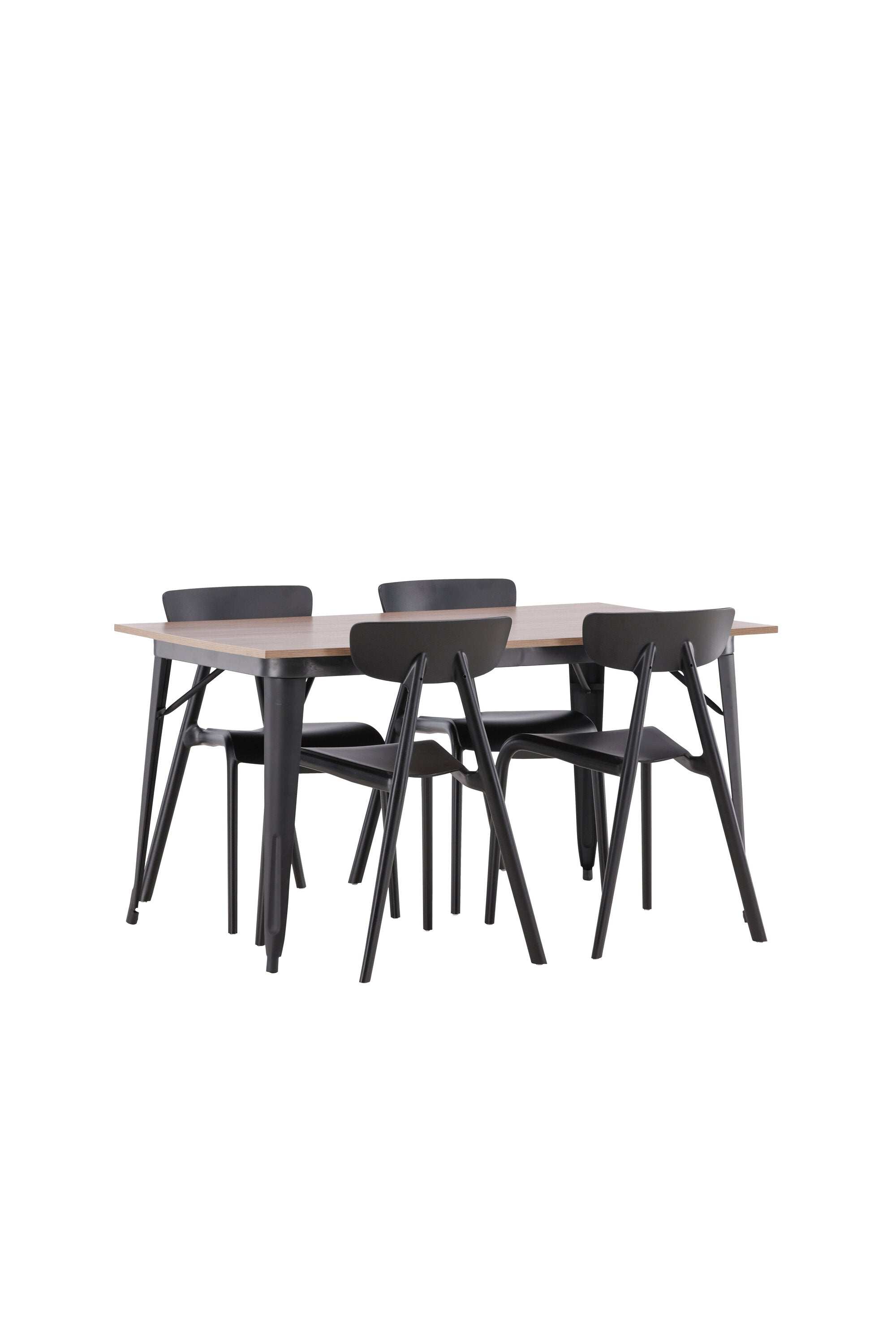 Tempe Esszimmerset + Ursholmen 140cm/4St. in Schwarz präsentiert im Onlineshop von KAQTU Design AG. Esszimmerset ist von Venture Home