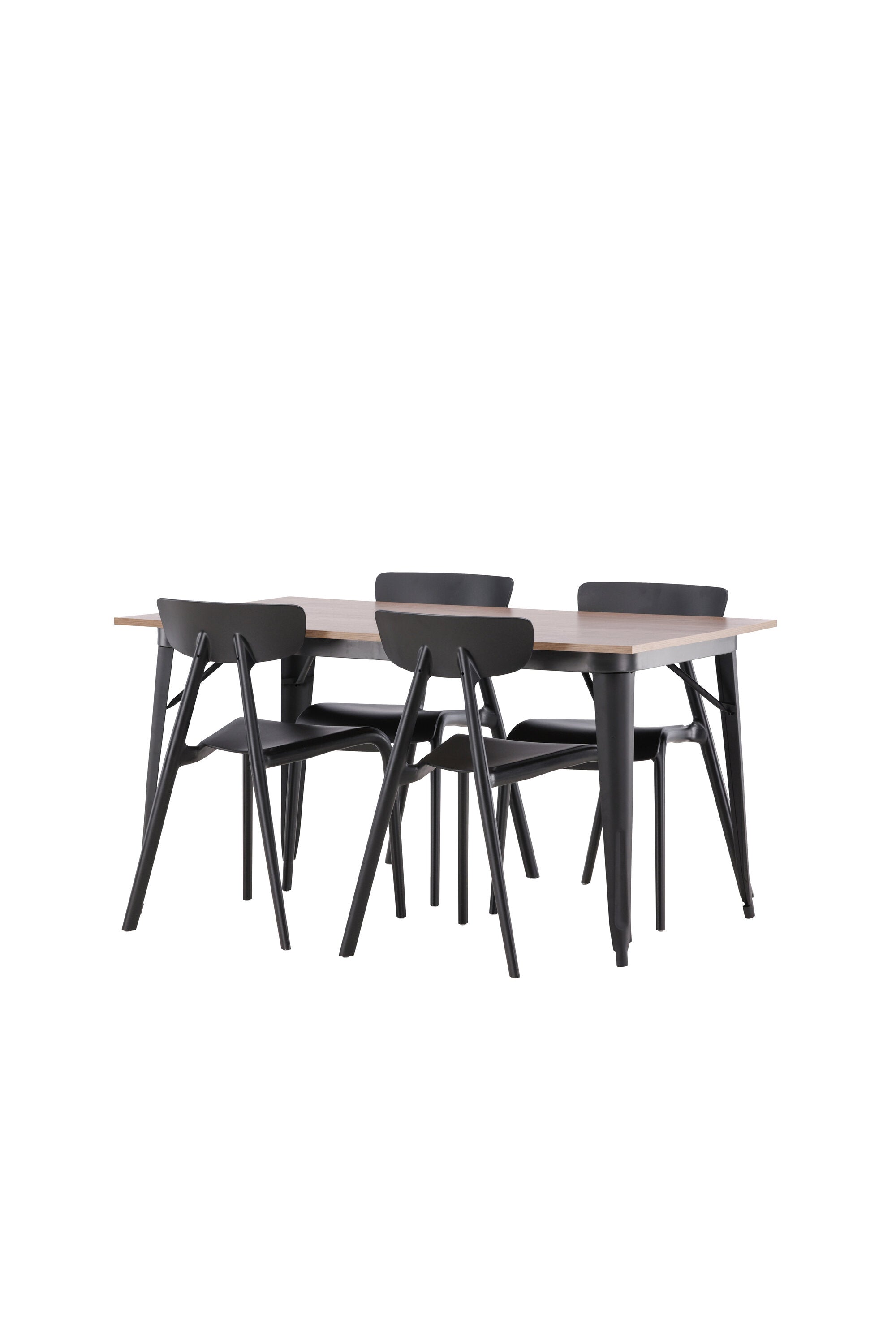 Tempe Esszimmerset + Ursholmen 140cm/4St. in Schwarz präsentiert im Onlineshop von KAQTU Design AG. Esszimmerset ist von Venture Home