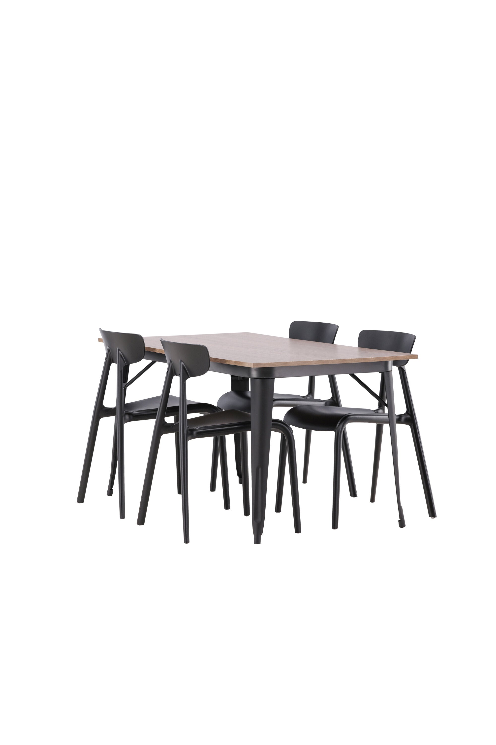 Tempe Esszimmerset + Ursholmen 140cm/4St. in Schwarz präsentiert im Onlineshop von KAQTU Design AG. Esszimmerset ist von Venture Home