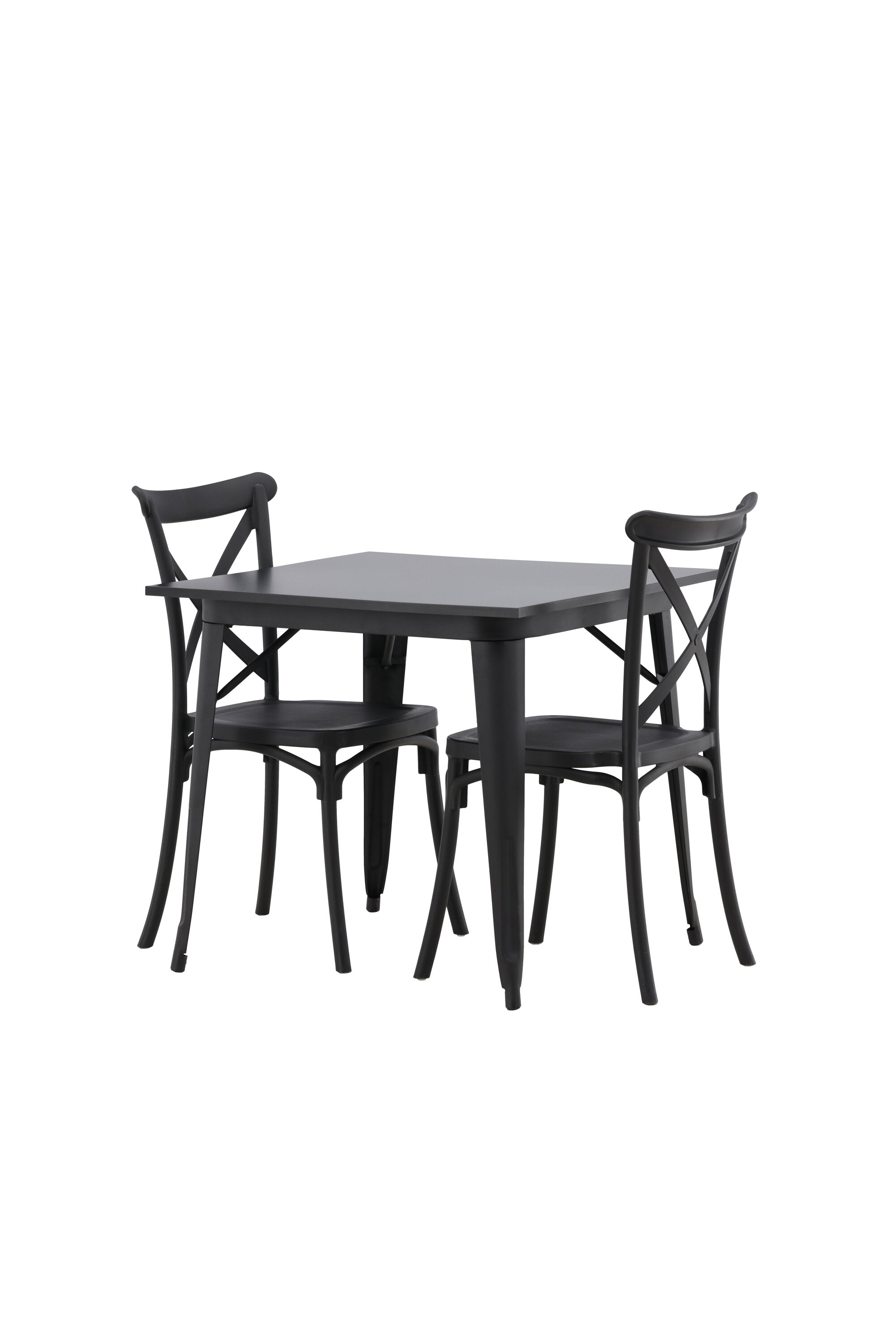 Tempe Esszimmerset + Crosett 80cm/2St. in Schwarz präsentiert im Onlineshop von KAQTU Design AG. Esszimmerset ist von Venture Home