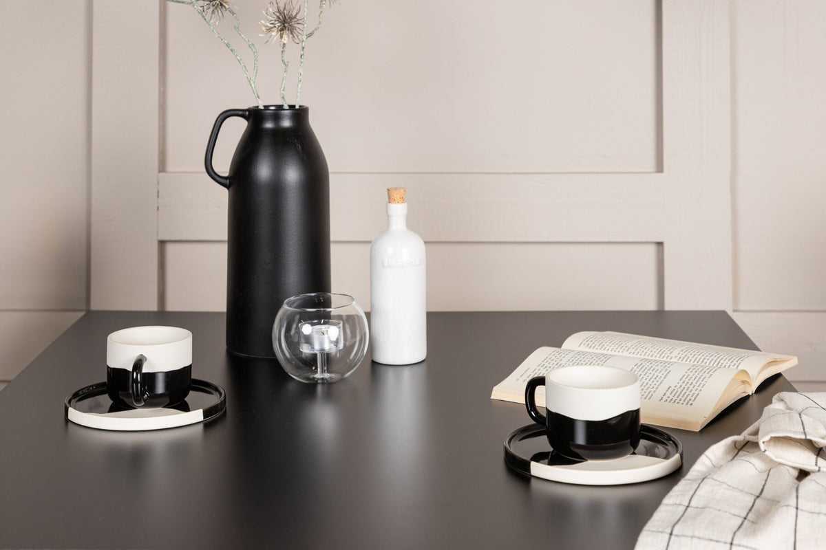 Tempe Esszimmerset + Crosett 80cm/2St. in Schwarz präsentiert im Onlineshop von KAQTU Design AG. Esszimmerset ist von Venture Home