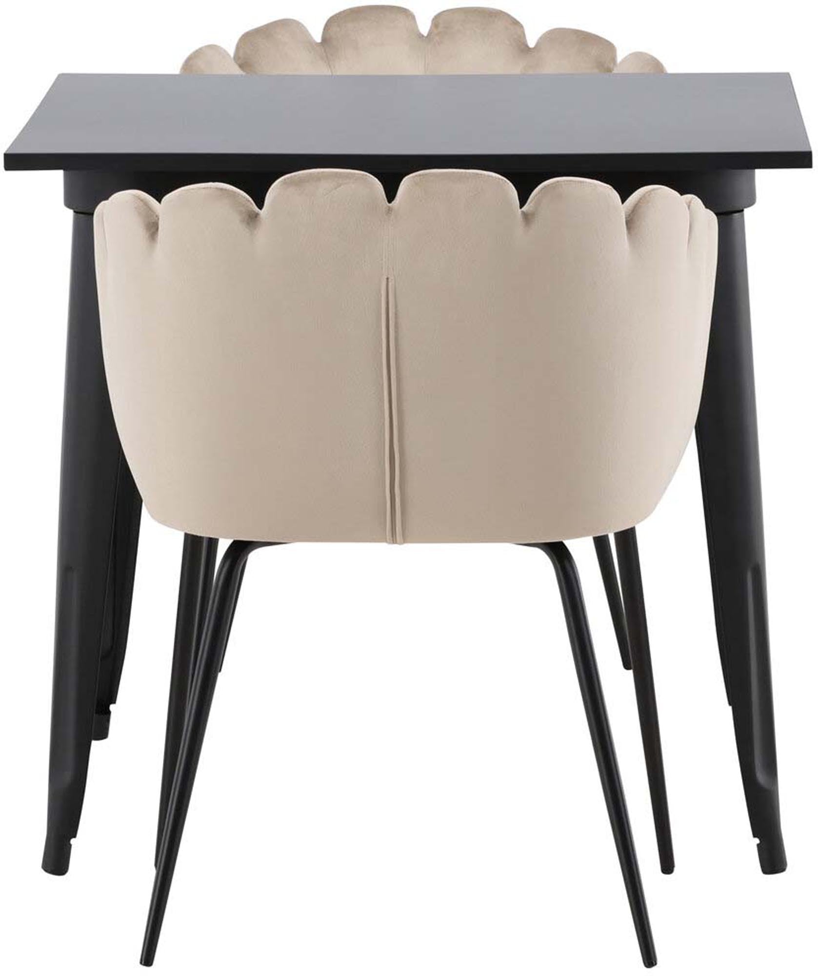 Tempe Esszimmerset + Limhamn Arm. 80cm/2St. in Beige präsentiert im Onlineshop von KAQTU Design AG. Esszimmerset ist von Venture Home