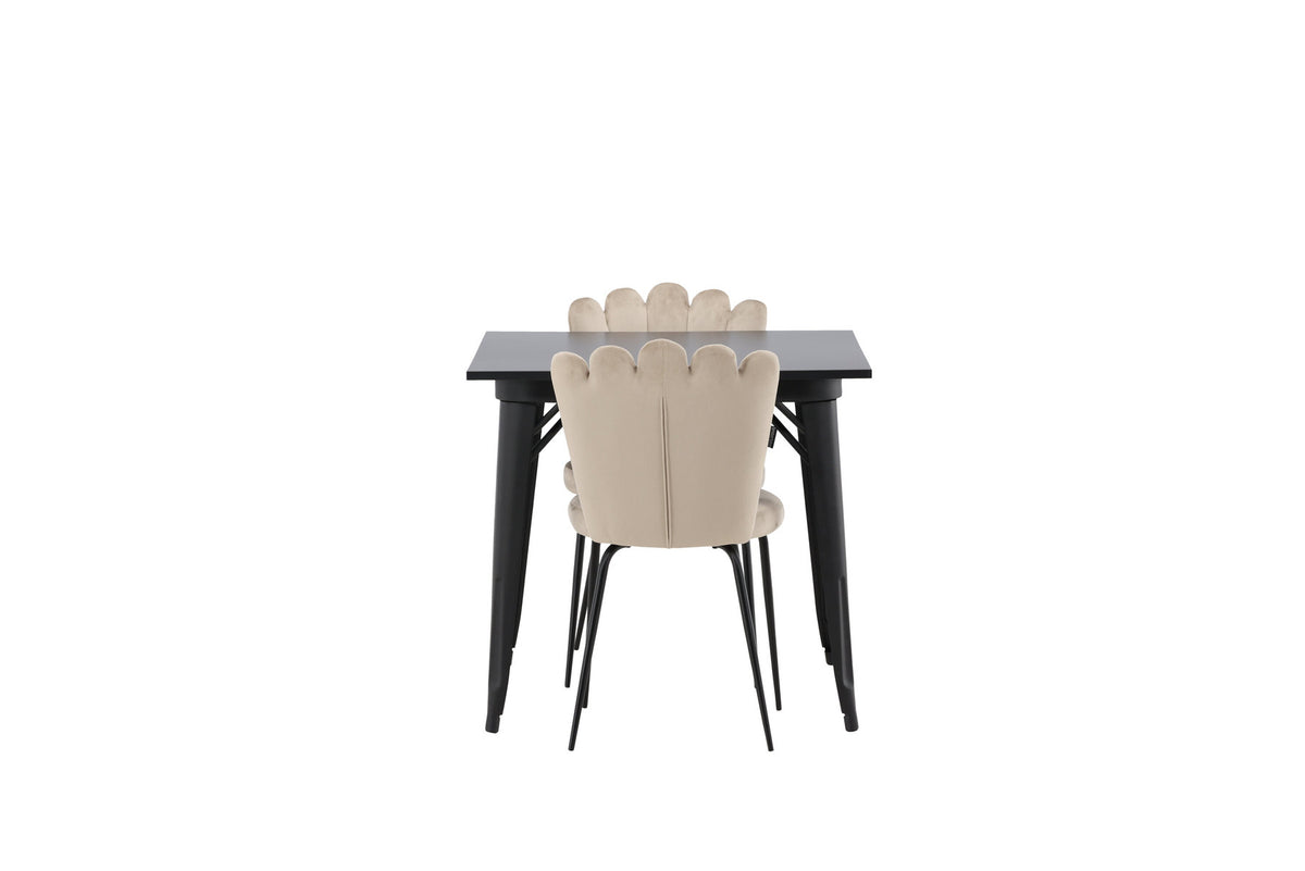 Tempe Esszimmerset + Limhamn 80cm/2St. in Beige präsentiert im Onlineshop von KAQTU Design AG. Esszimmerset ist von Venture Home