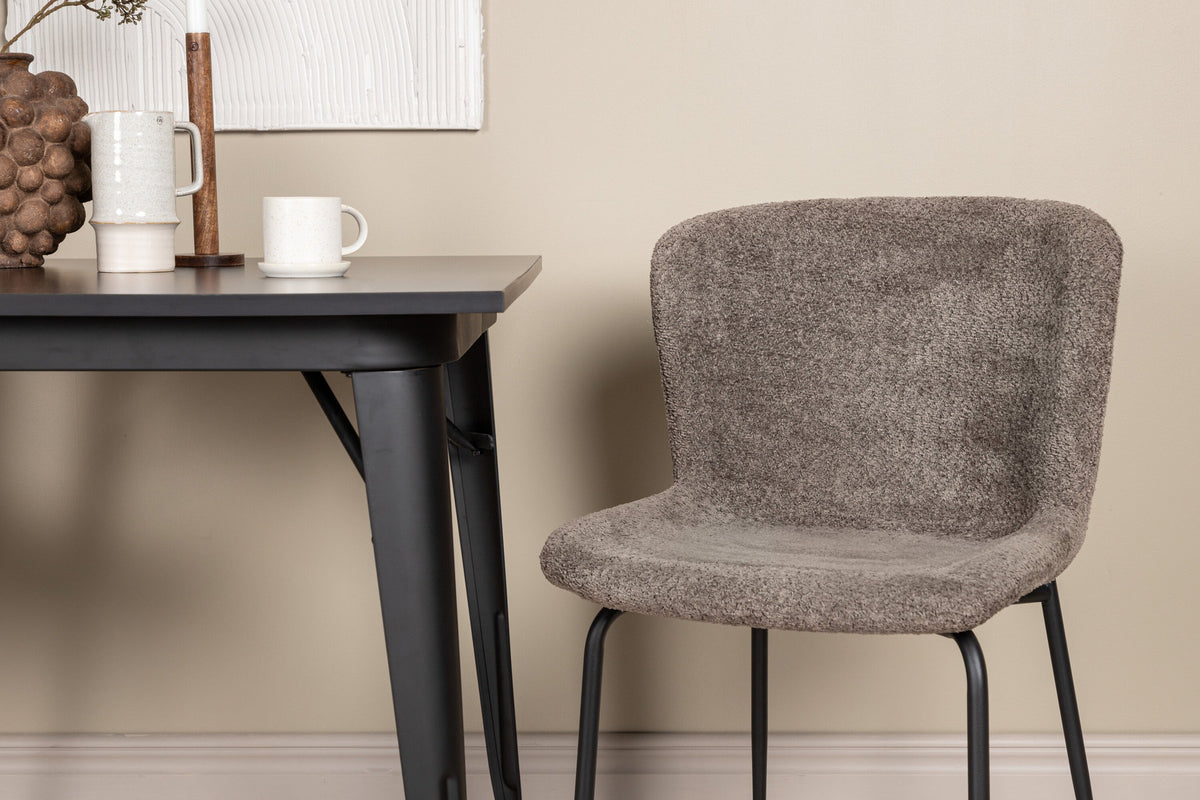 Tempe Esszimmerset + Modesto 80cm/2St. in Schwarz, Dunkelgrau präsentiert im Onlineshop von KAQTU Design AG. Esszimmerset ist von Venture Home