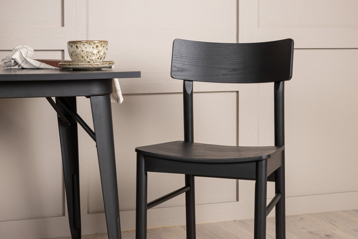 Tempe Esszimmerset + Montros 80cm/2St. in Schwarz präsentiert im Onlineshop von KAQTU Design AG. Esszimmerset ist von Venture Home