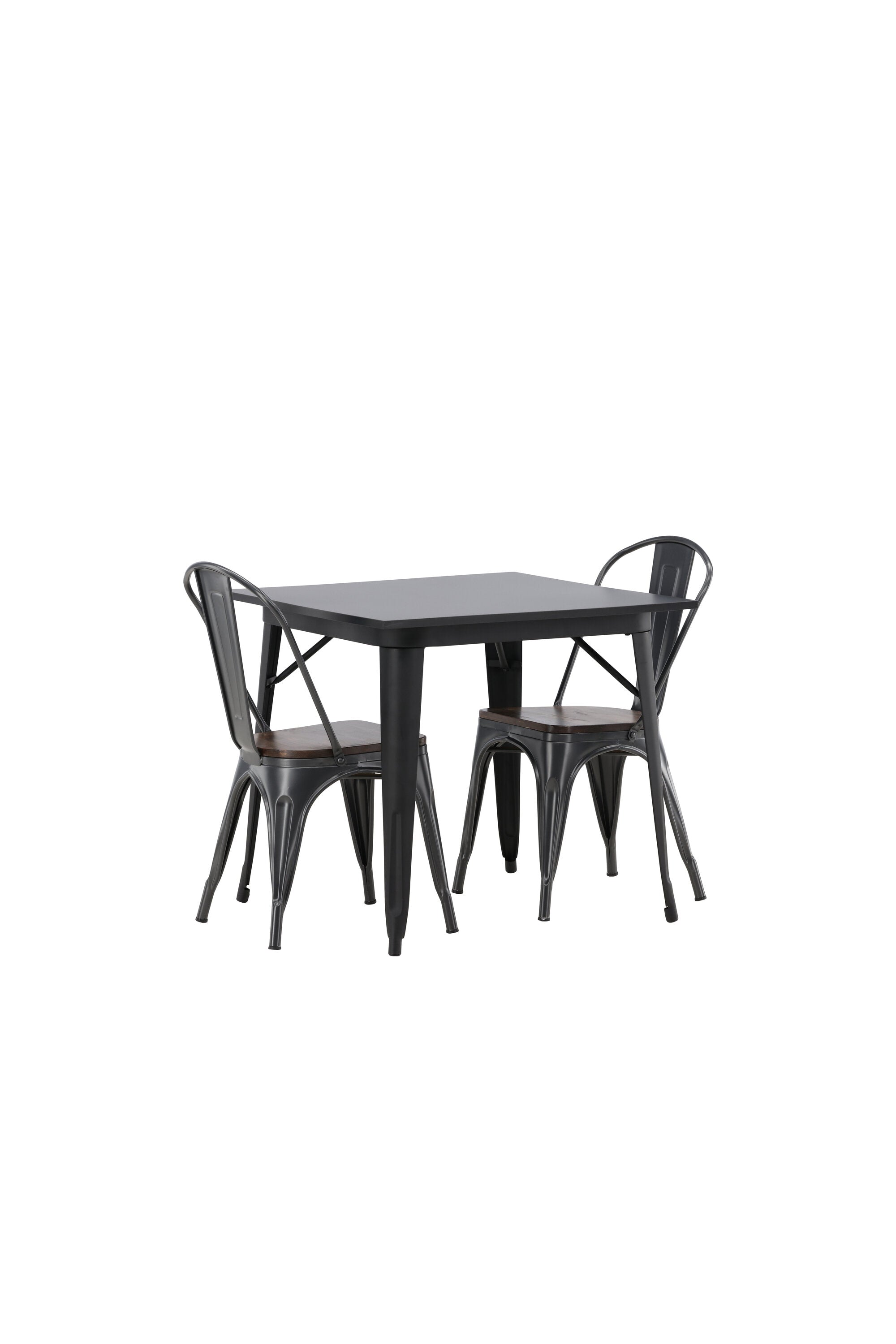 Tempe Esszimmerset + Tempe 80cm/2St. in Dunkelgrau, Walnuss präsentiert im Onlineshop von KAQTU Design AG. Esszimmerset ist von Venture Home