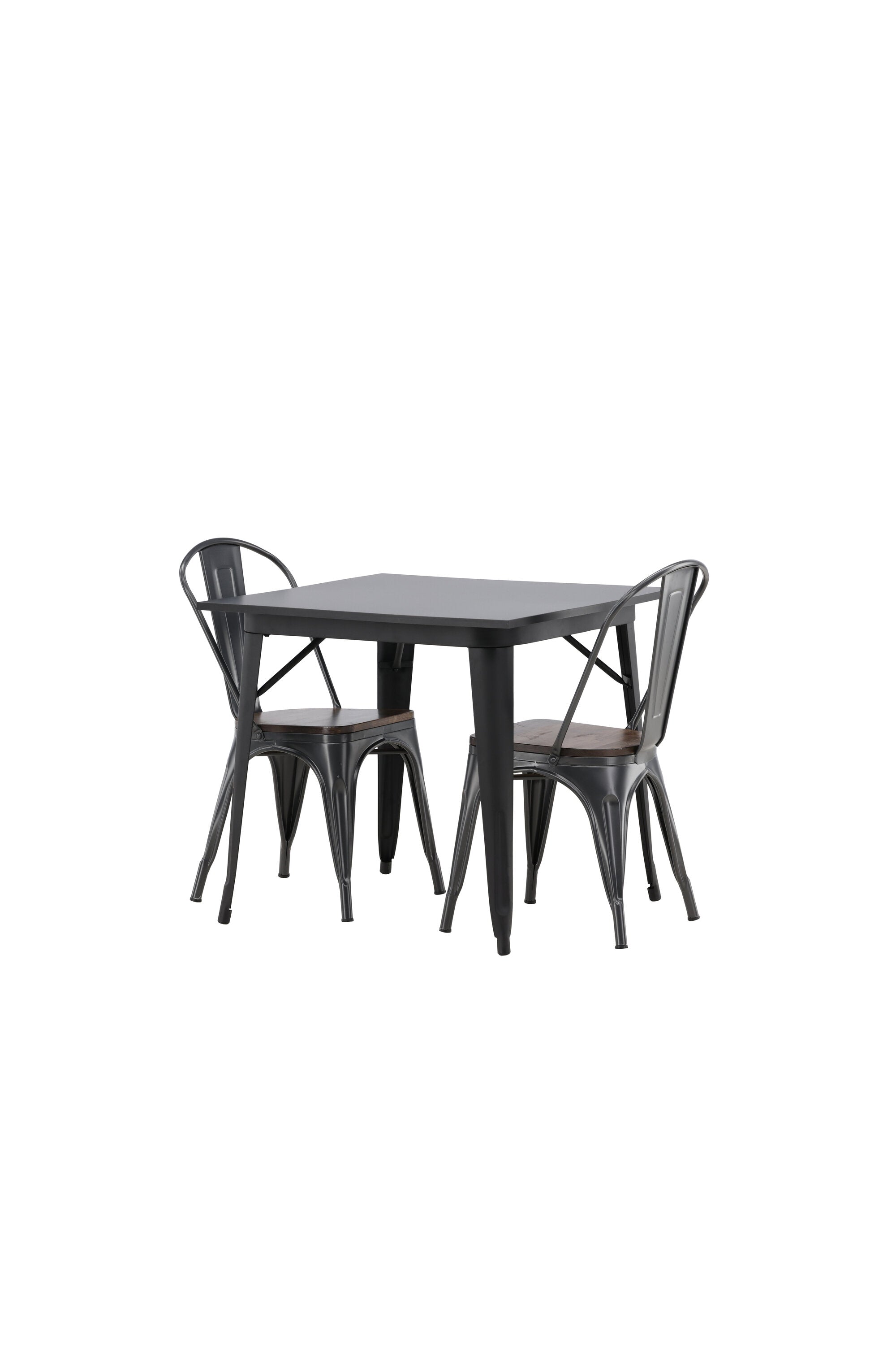 Tempe Esszimmerset + Tempe 80cm/2St. in Dunkelgrau, Walnuss präsentiert im Onlineshop von KAQTU Design AG. Esszimmerset ist von Venture Home
