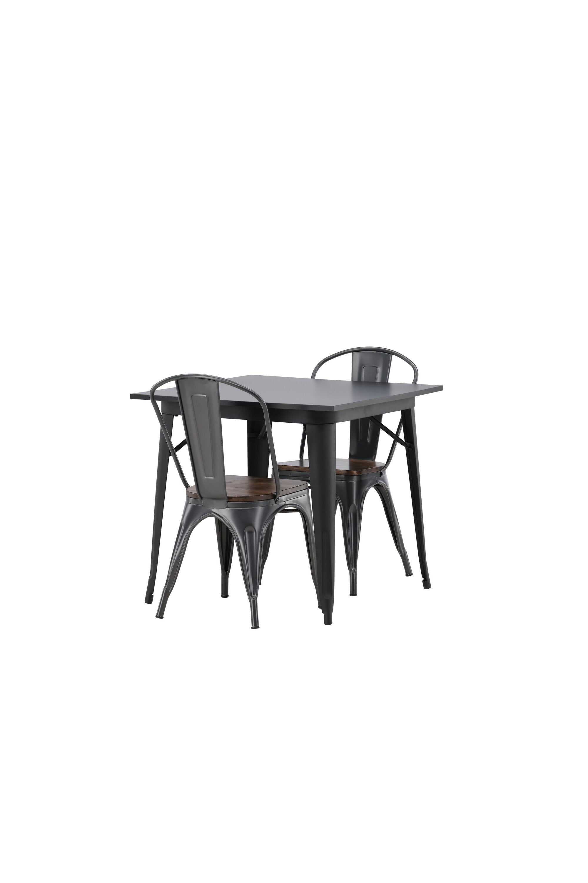 Tempe Esszimmerset + Tempe 80cm/2St. in Dunkelgrau, Walnuss präsentiert im Onlineshop von KAQTU Design AG. Esszimmerset ist von Venture Home