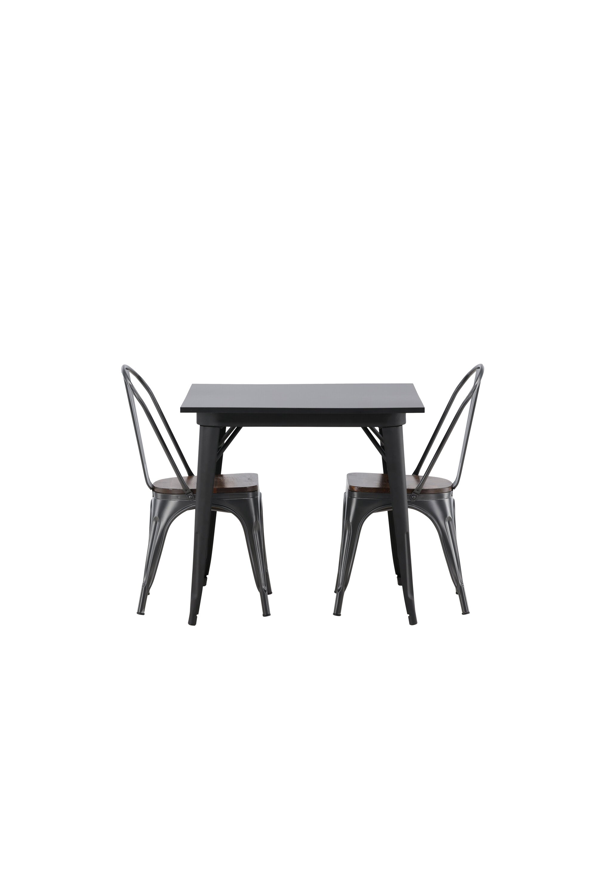 Tempe Esszimmerset + Tempe 80cm/2St. in Dunkelgrau, Walnuss präsentiert im Onlineshop von KAQTU Design AG. Esszimmerset ist von Venture Home