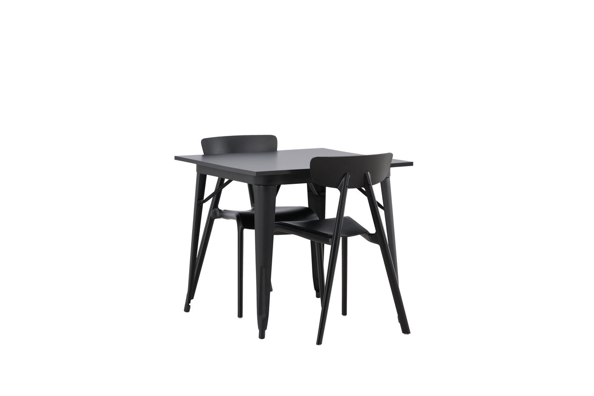 Tempe Esszimmerset + Ursholmen 80cm/2St. in Schwarz präsentiert im Onlineshop von KAQTU Design AG. Esszimmerset ist von Venture Home