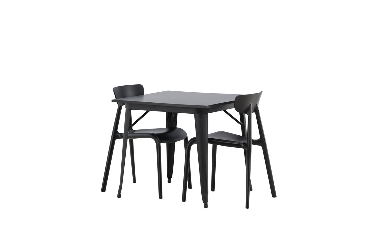 Tempe Esszimmerset + Ursholmen 80cm/2St. in Schwarz präsentiert im Onlineshop von KAQTU Design AG. Esszimmerset ist von Venture Home