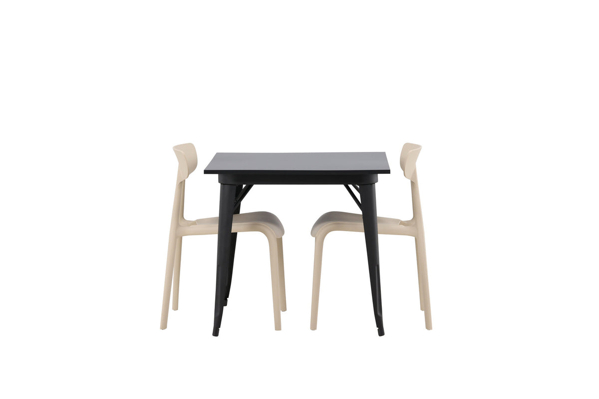 Tempe Esszimmerset + Ursholmen 80cm/2St. in Beige präsentiert im Onlineshop von KAQTU Design AG. Esszimmerset ist von Venture Home