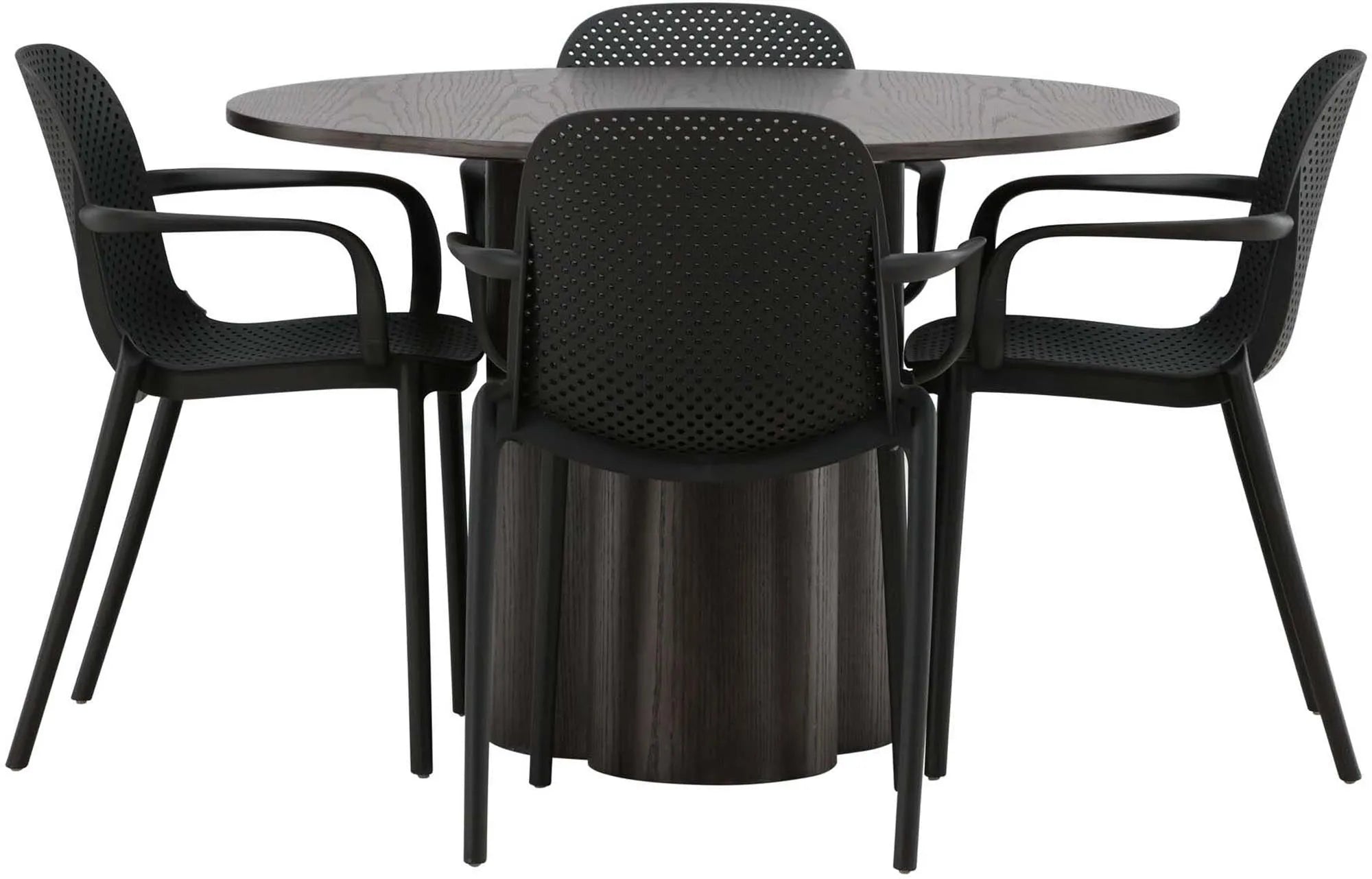 Elegantes Olivia Set: Baltimore Tisch mit 4 Stühlen von Venture Home.