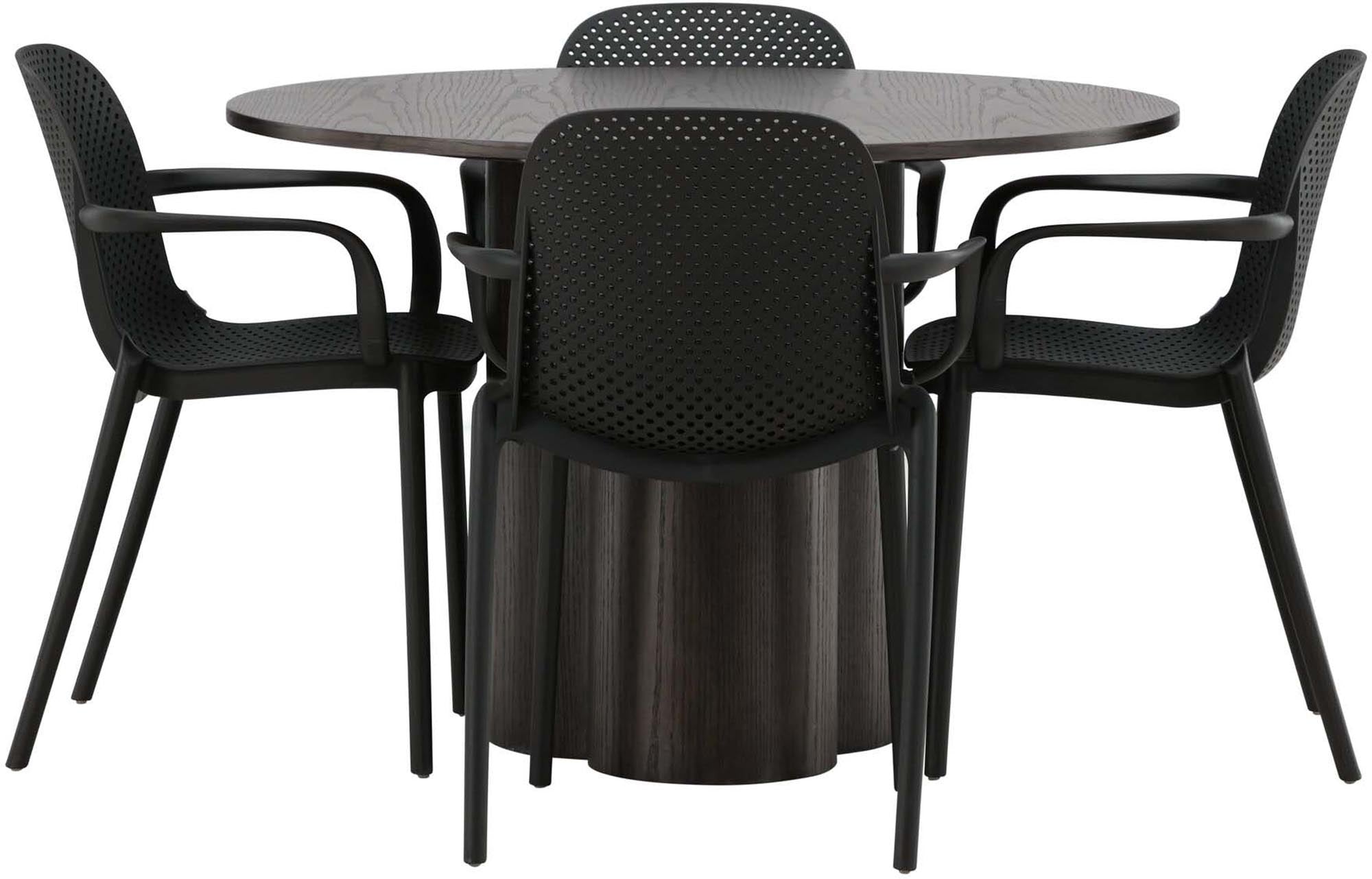 Elegantes Olivia Set: Baltimore Tisch mit 4 Stühlen von Venture Home.