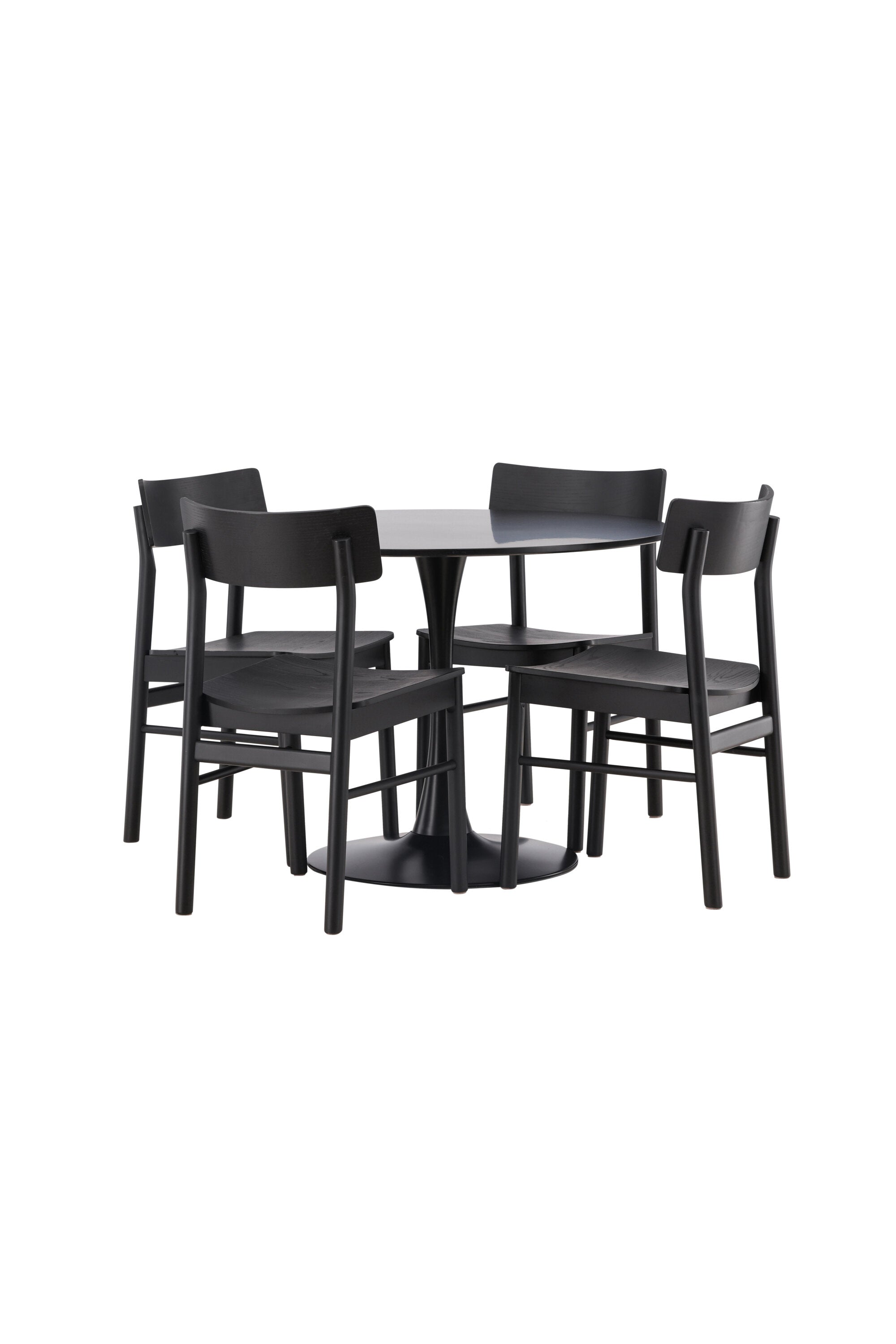 Elegantes Glade Esszimmer-Set: Tisch & 4 Montros Stühle von Venture Home.