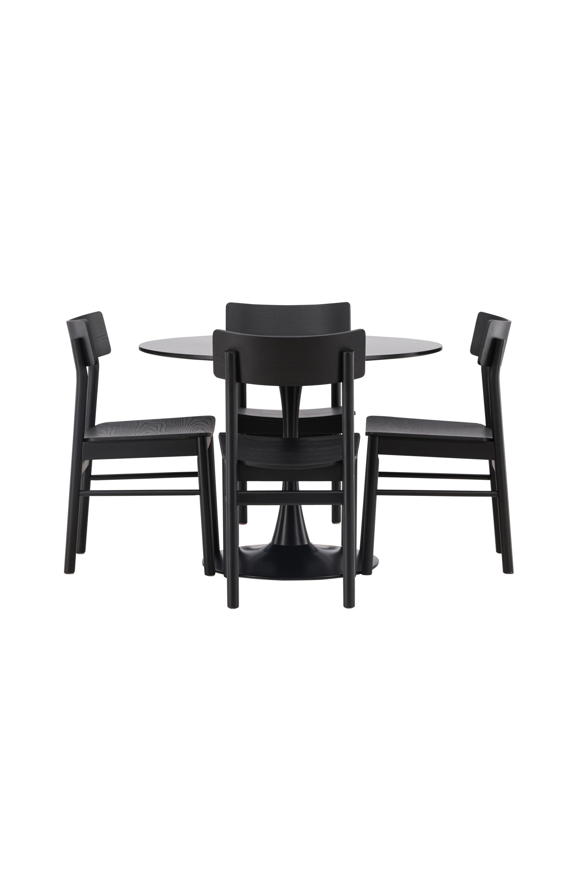 Glade Esstisch + 4 x Montros Esszimmerstuhl in Schwarz präsentiert im Onlineshop von KAQTU Design AG. Esszimmerset ist von Venture Home