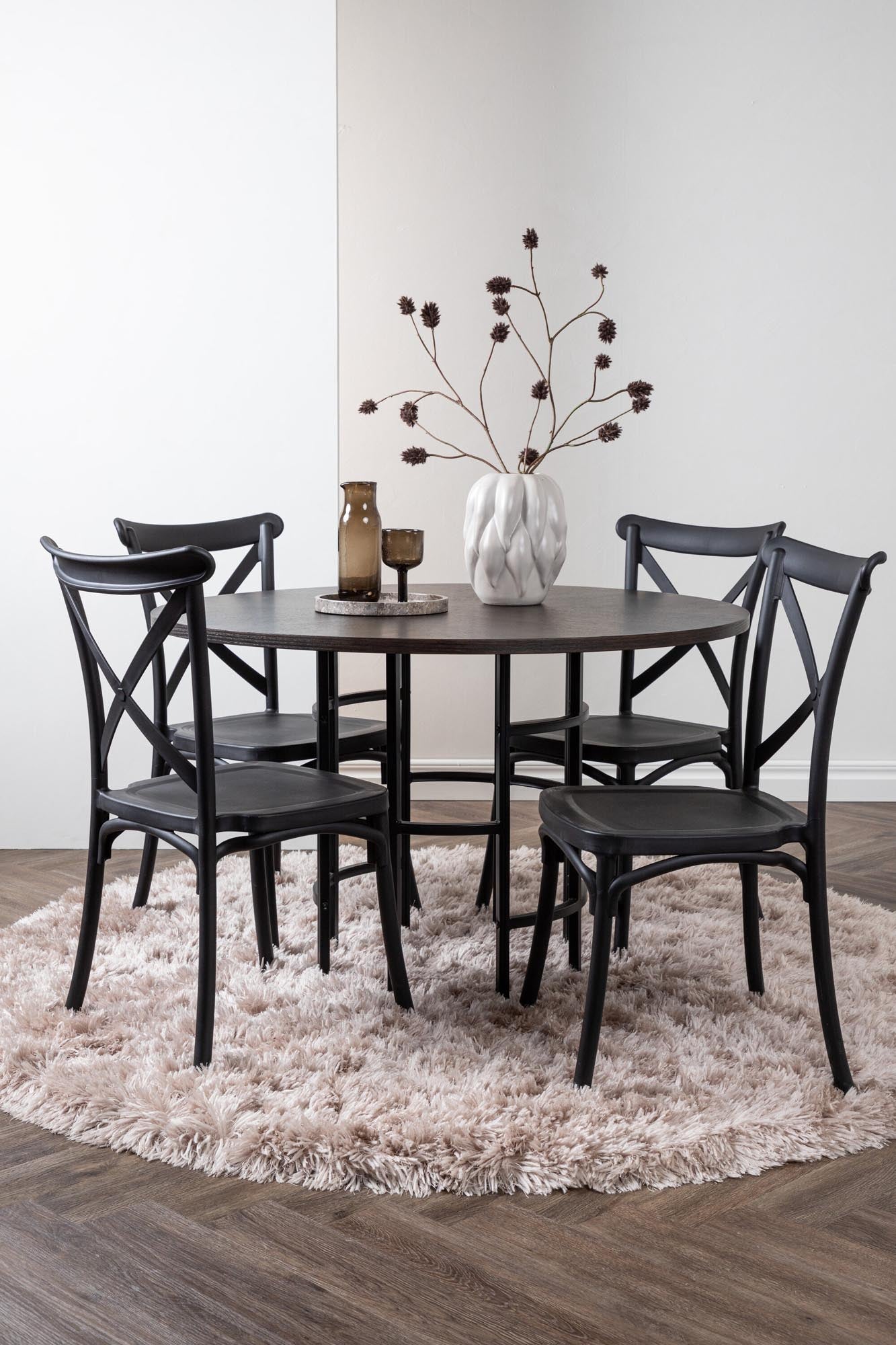Elegantes Esszimmerset Copenhagen + Crosett für gemütliche Runden.