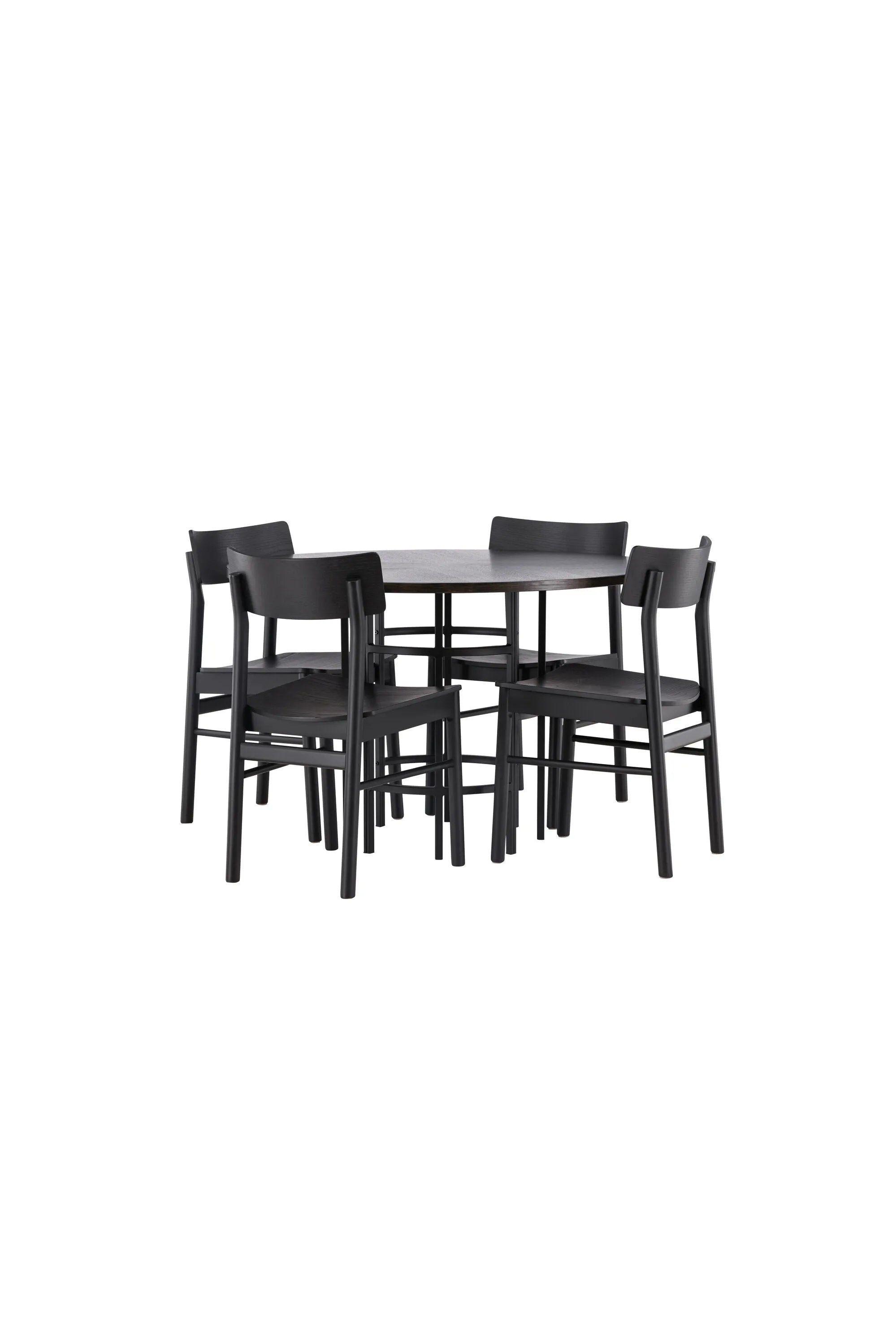 Elegantes Esstisch-Set Copenhagen mit 4 Montros Stühlen von Venture Home.