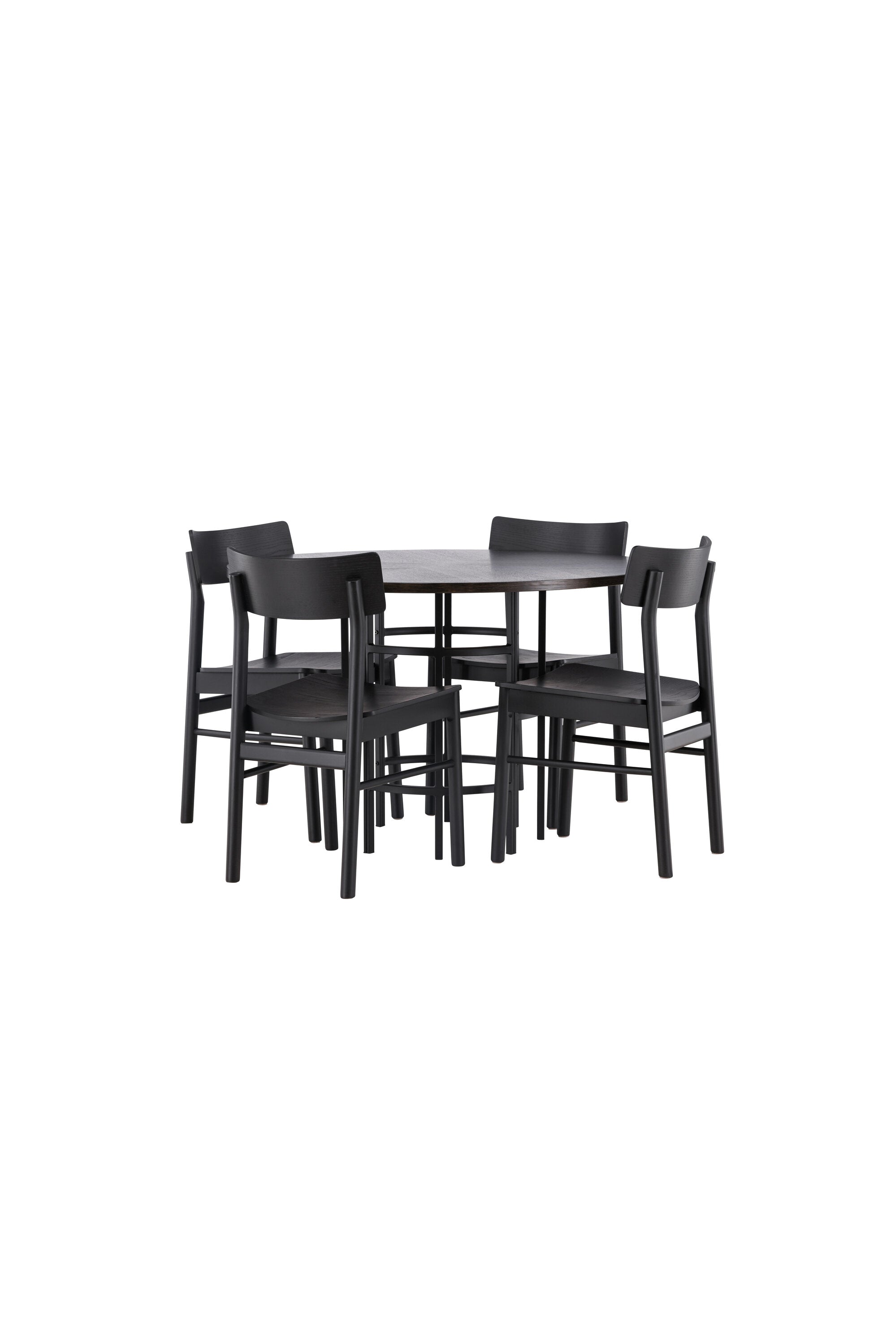 Elegantes Esstisch-Set Copenhagen mit 4 Montros Stühlen von Venture Home.
