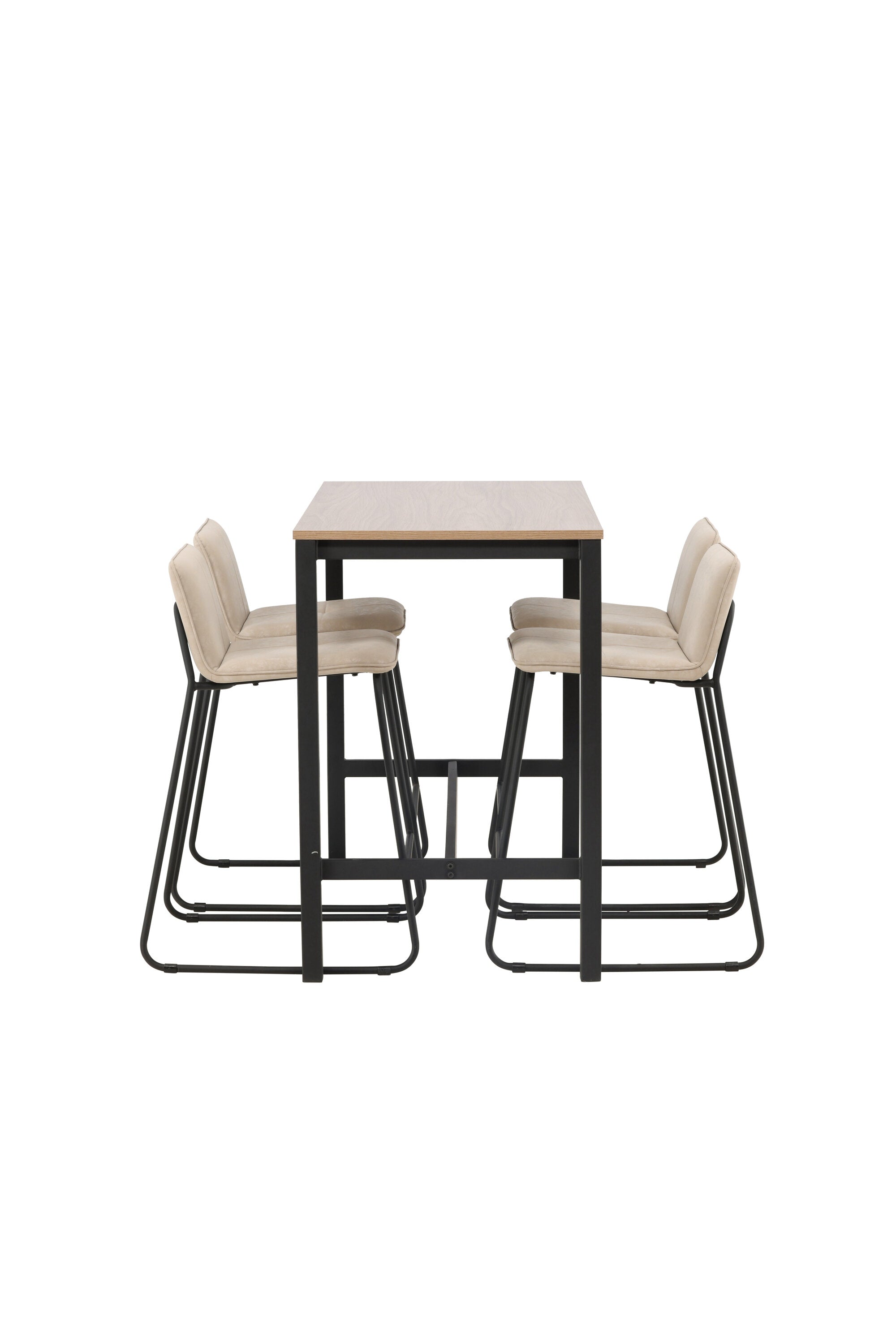 Camden Barset + Bisbee 120cm/4St. in Beige, Schwarz präsentiert im Onlineshop von KAQTU Design AG. Bartischset ist von Venture Home