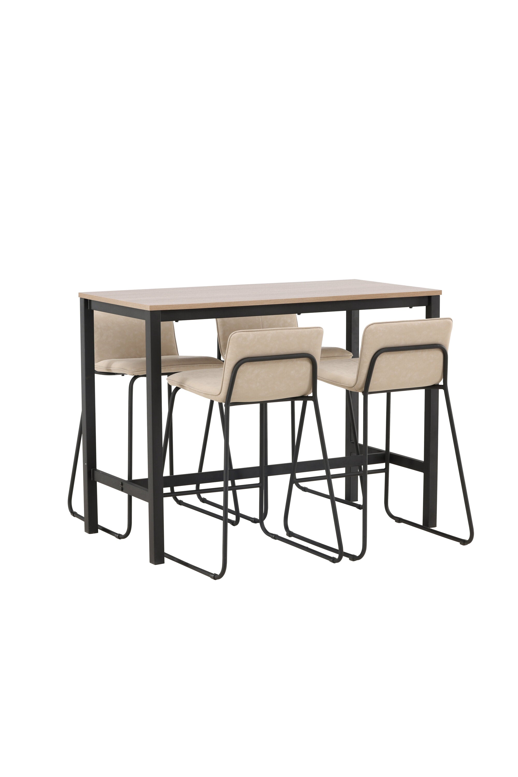 Camden Barset + Bisbee 120cm/4St. in Beige, Schwarz präsentiert im Onlineshop von KAQTU Design AG. Bartischset ist von Venture Home