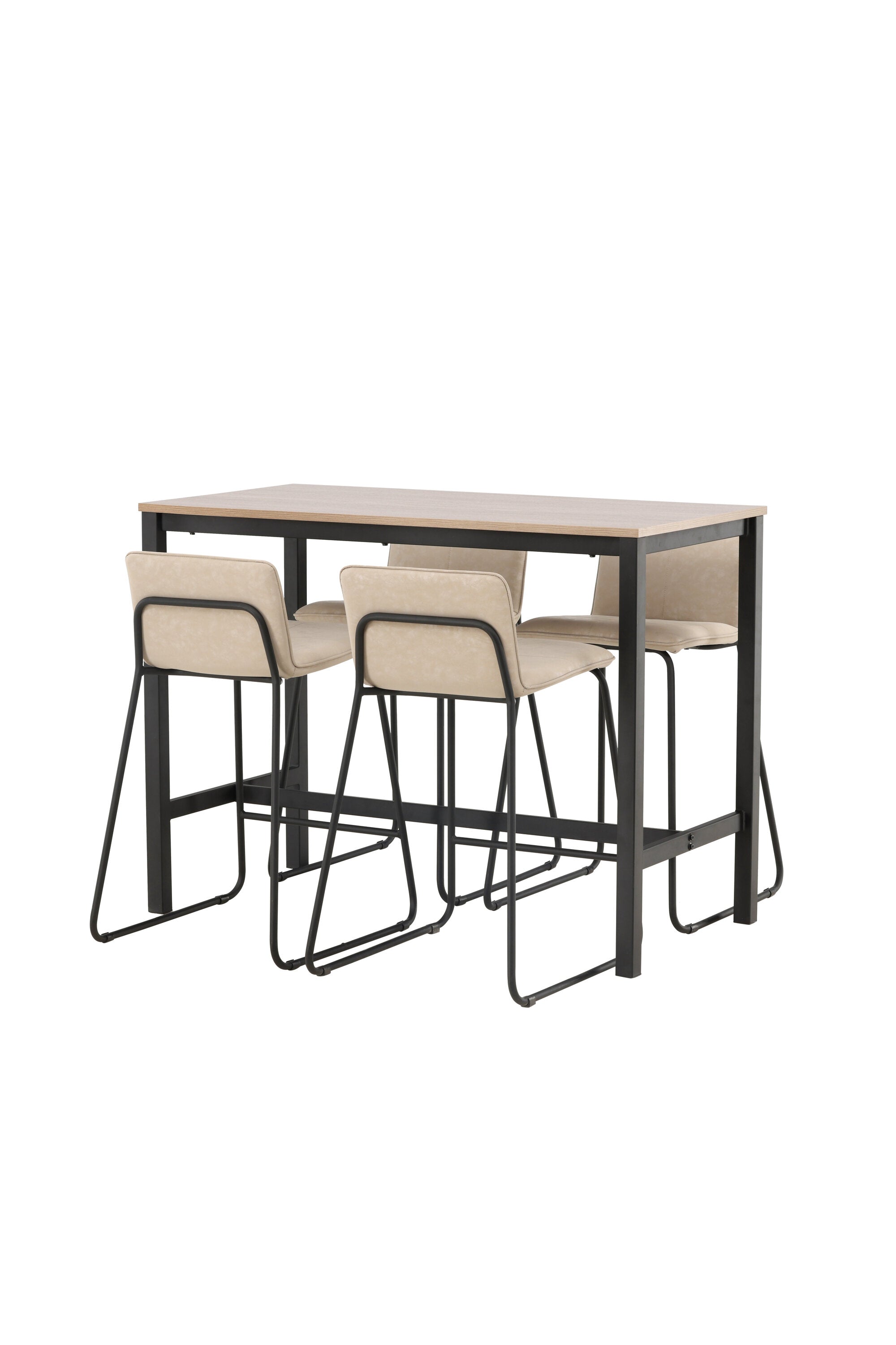 Camden Barset + Bisbee 120cm/4St. in Beige, Schwarz präsentiert im Onlineshop von KAQTU Design AG. Bartischset ist von Venture Home
