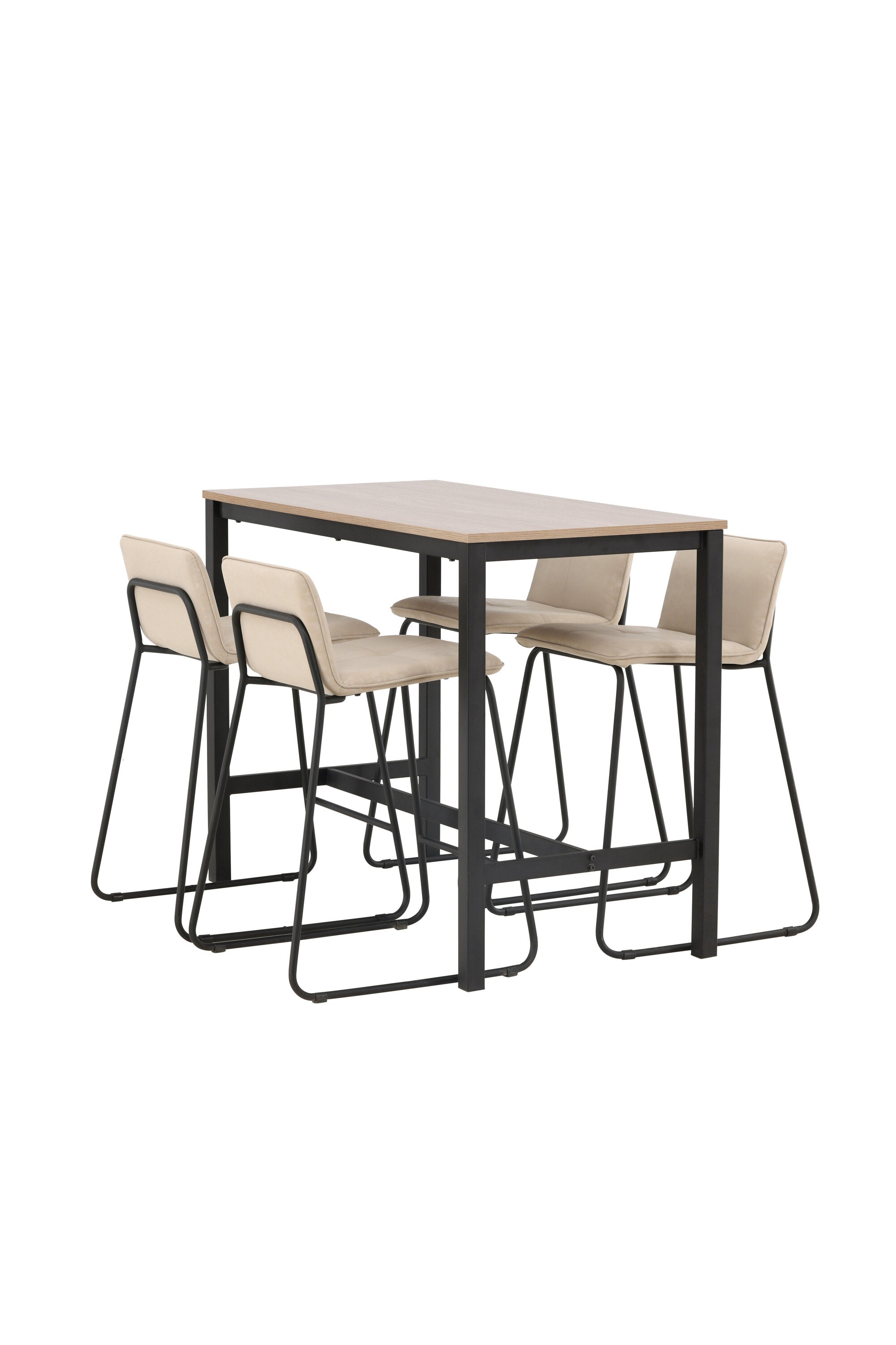 Camden Barset + Bisbee 120cm/4St. in Beige, Schwarz präsentiert im Onlineshop von KAQTU Design AG. Bartischset ist von Venture Home