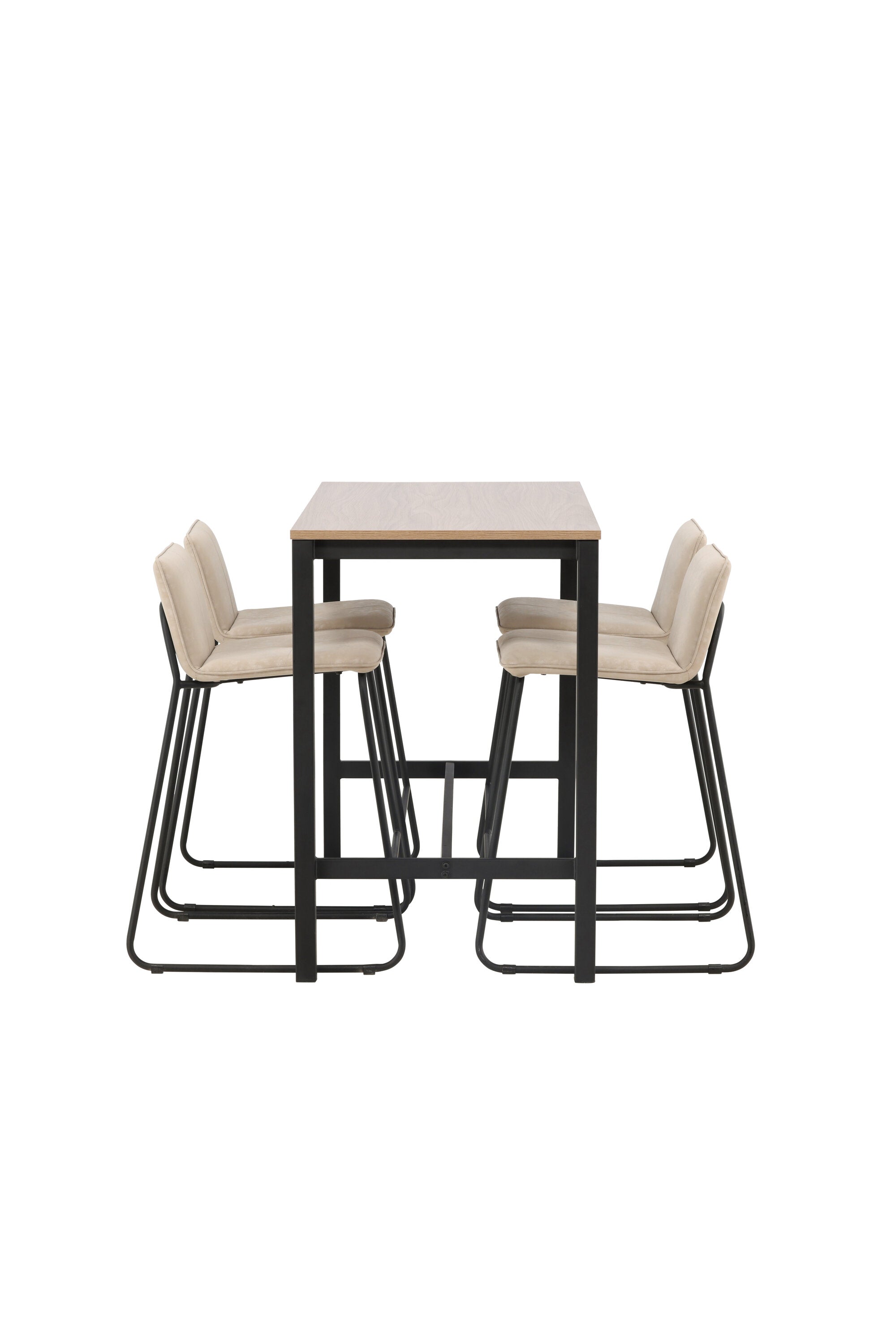 Camden Barset + Bisbee 120cm/4St. in Beige, Schwarz präsentiert im Onlineshop von KAQTU Design AG. Bartischset ist von Venture Home