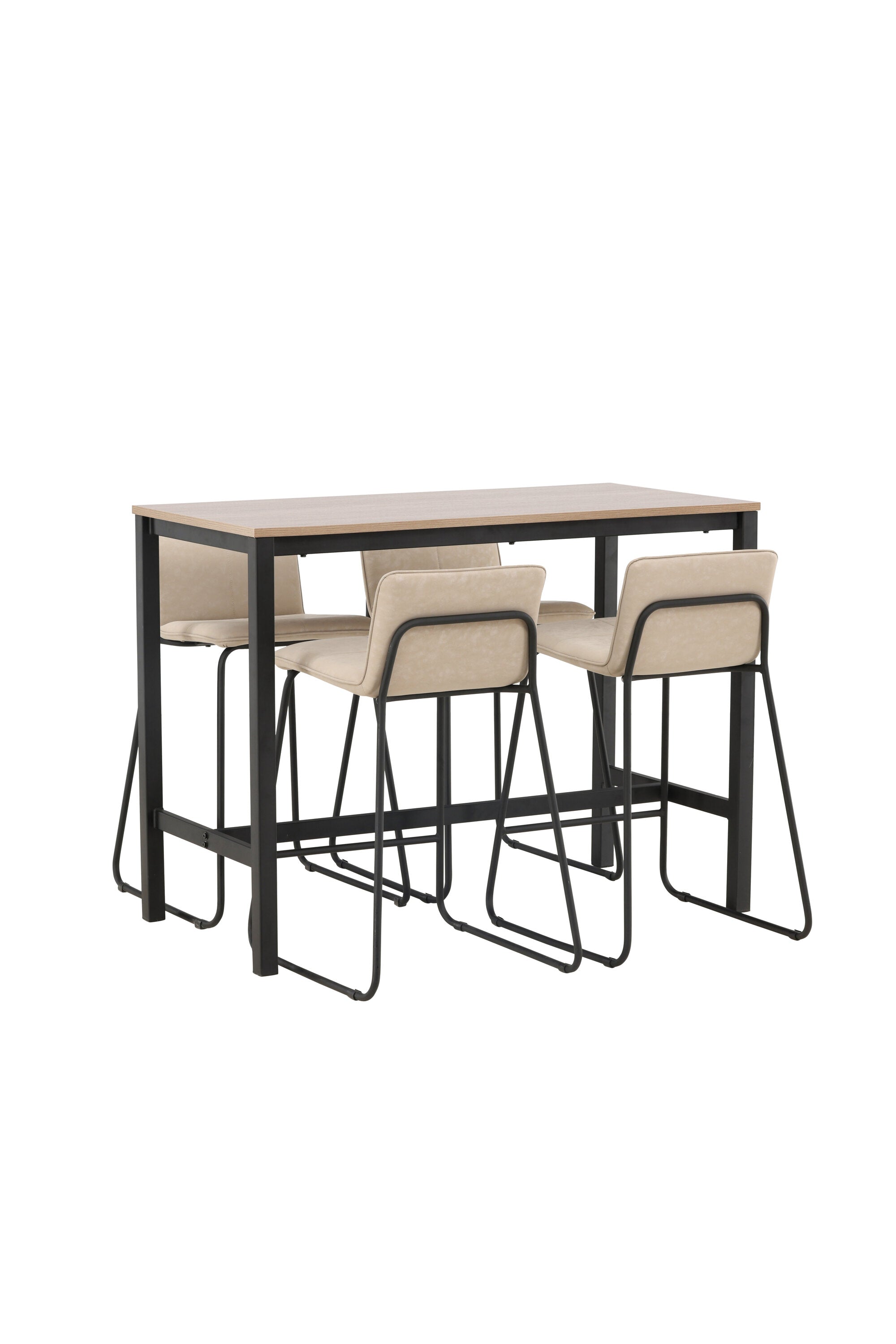 Camden Barset + Bisbee 120cm/4St. in Beige, Schwarz präsentiert im Onlineshop von KAQTU Design AG. Bartischset ist von Venture Home