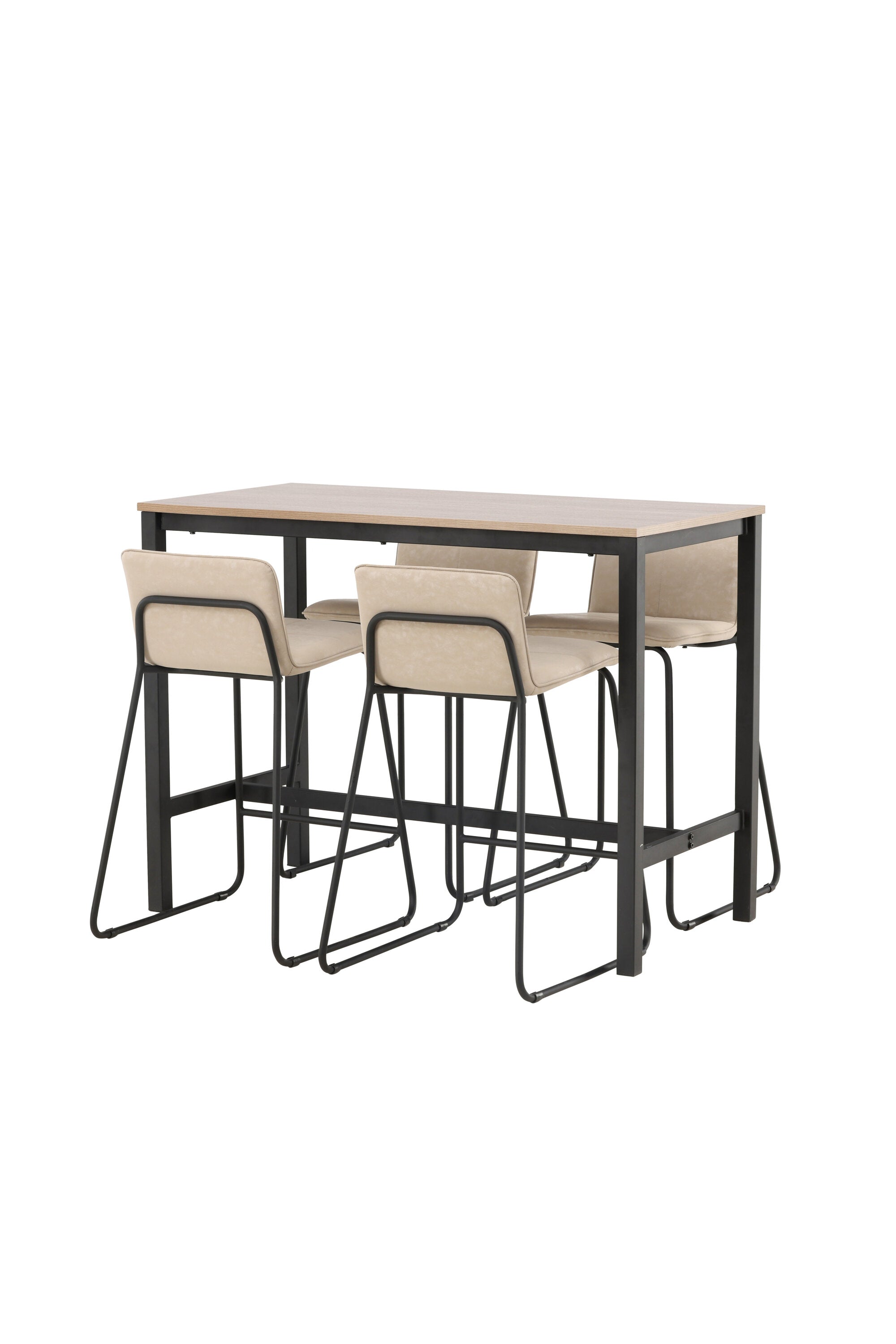 Camden Barset + Bisbee 120cm/4St. in Beige, Schwarz präsentiert im Onlineshop von KAQTU Design AG. Bartischset ist von Venture Home