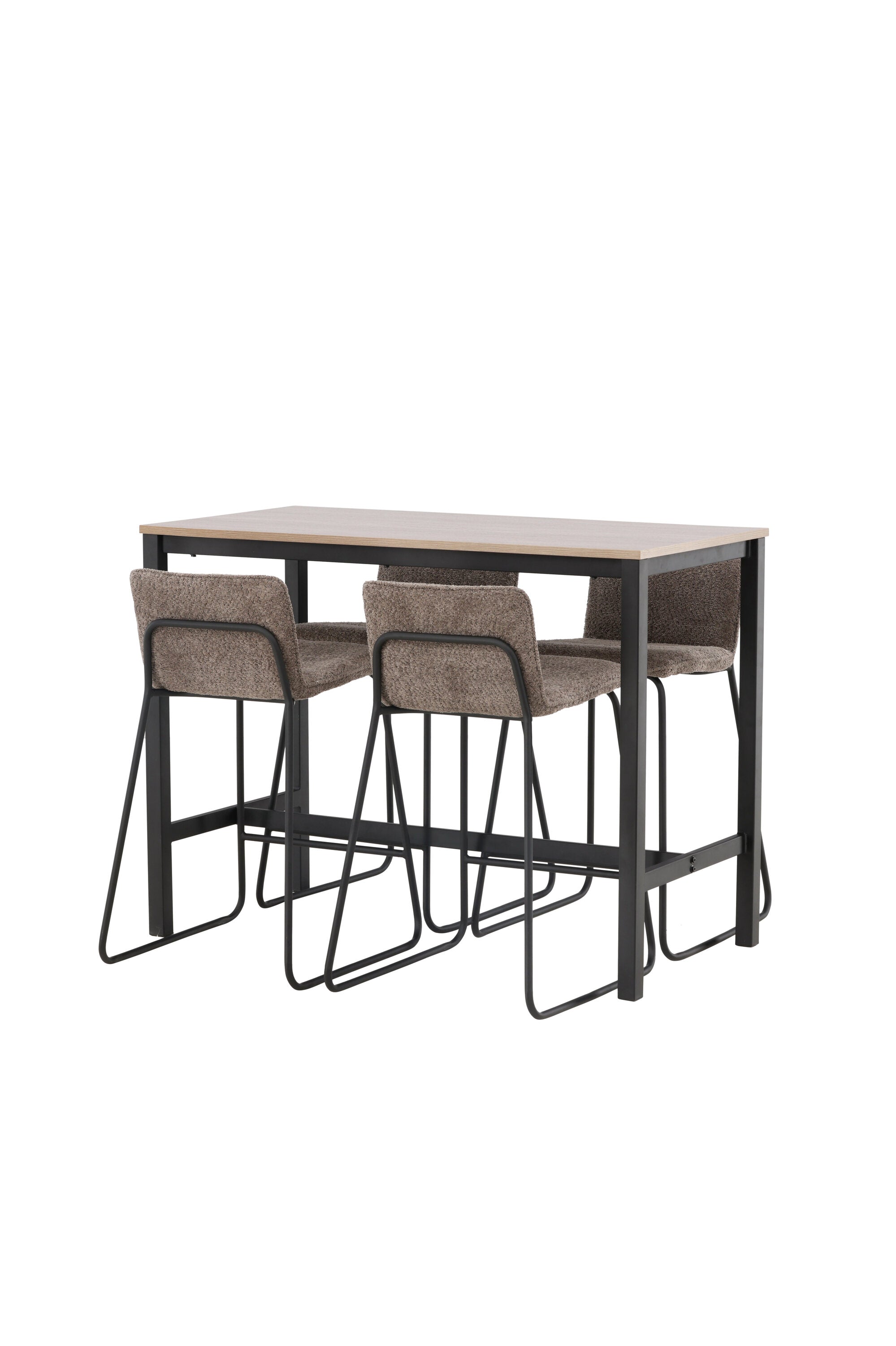 Camden Barset + Bisbee 120cm/4St. in Schwarz, Dunkelgrau präsentiert im Onlineshop von KAQTU Design AG. Bartischset ist von Venture Home