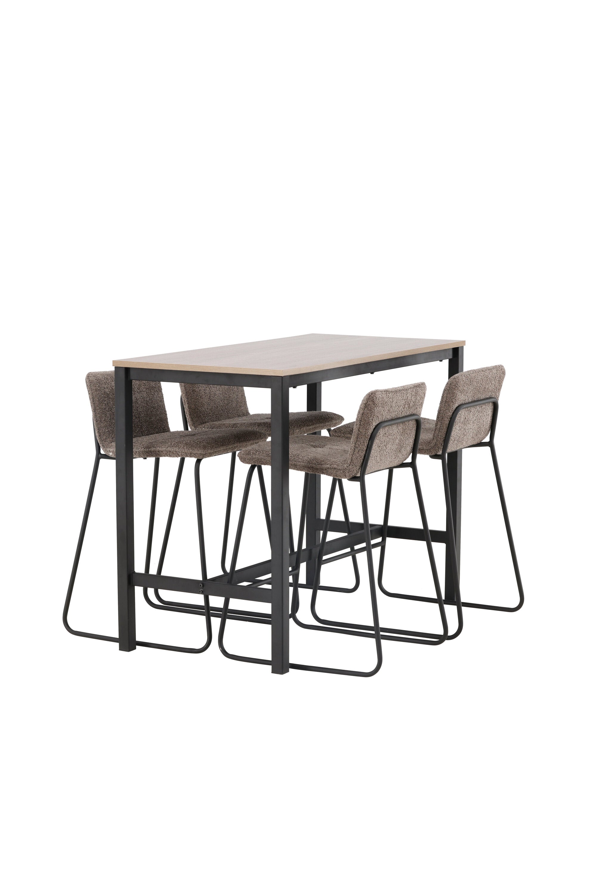 Camden Barset + Bisbee 120cm/4St. in Schwarz, Dunkelgrau präsentiert im Onlineshop von KAQTU Design AG. Bartischset ist von Venture Home