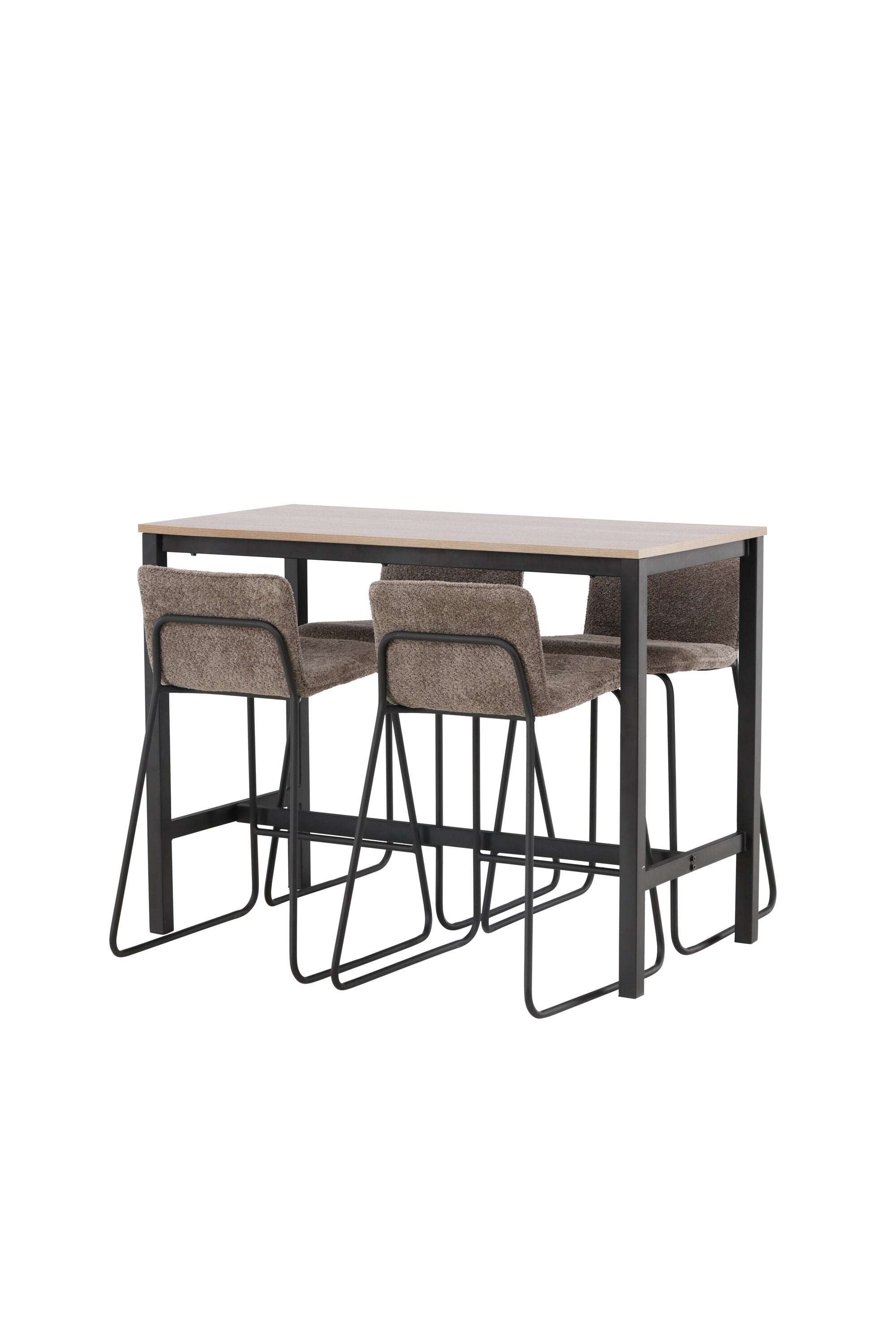 Camden Barset + Bisbee 120cm/4St. in Schwarz, Dunkelgrau präsentiert im Onlineshop von KAQTU Design AG. Bartischset ist von Venture Home