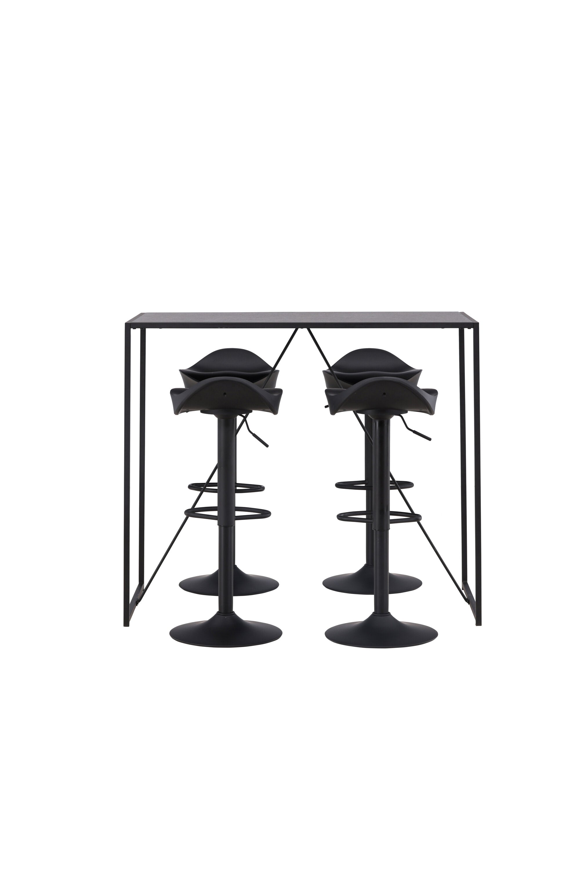 Brea Barset + Adesto 120cm/4St. in Schwarz präsentiert im Onlineshop von KAQTU Design AG. Bartischset ist von Venture Home