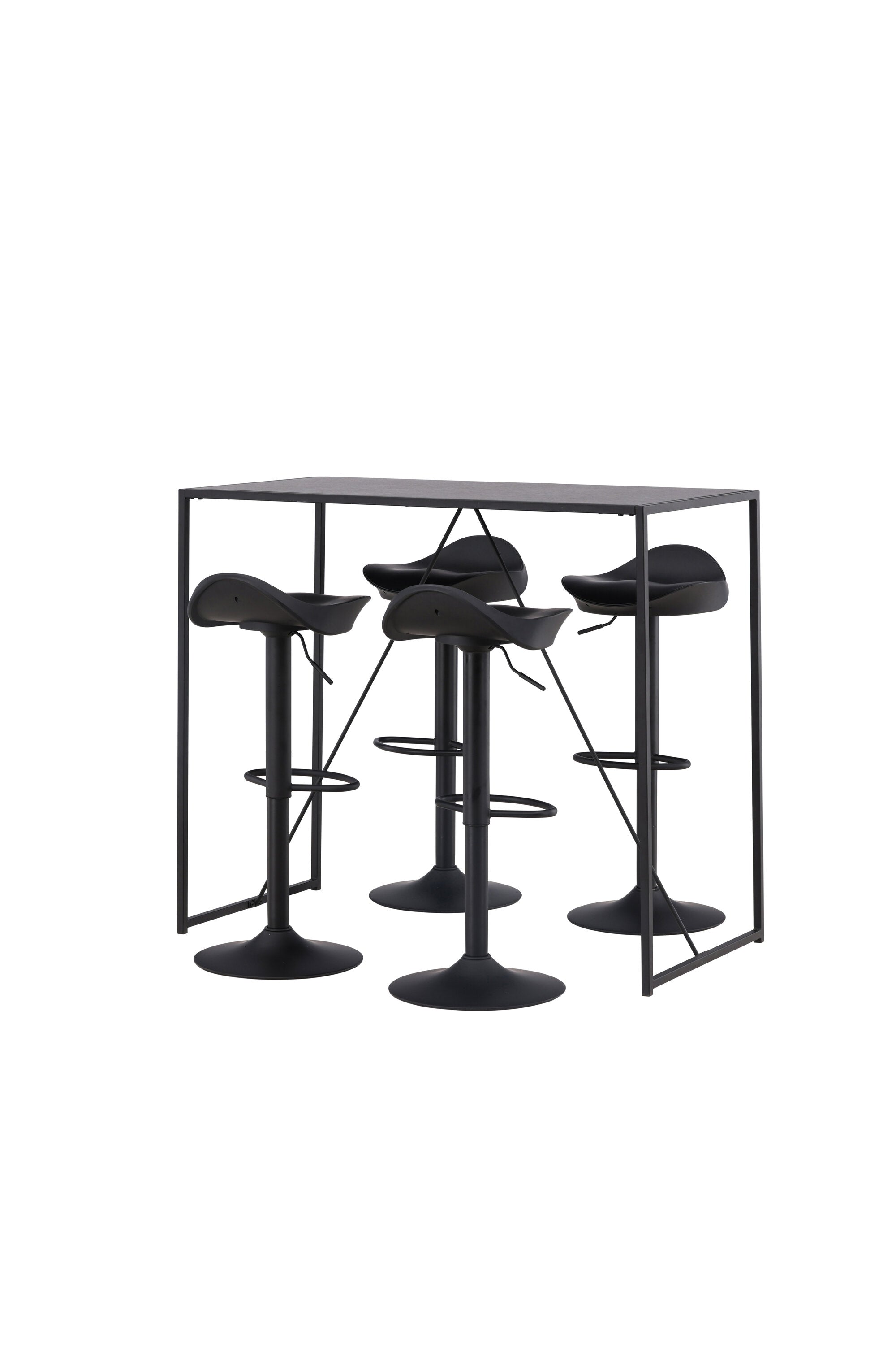 Brea Barset + Adesto 120cm/4St. in Schwarz präsentiert im Onlineshop von KAQTU Design AG. Bartischset ist von Venture Home