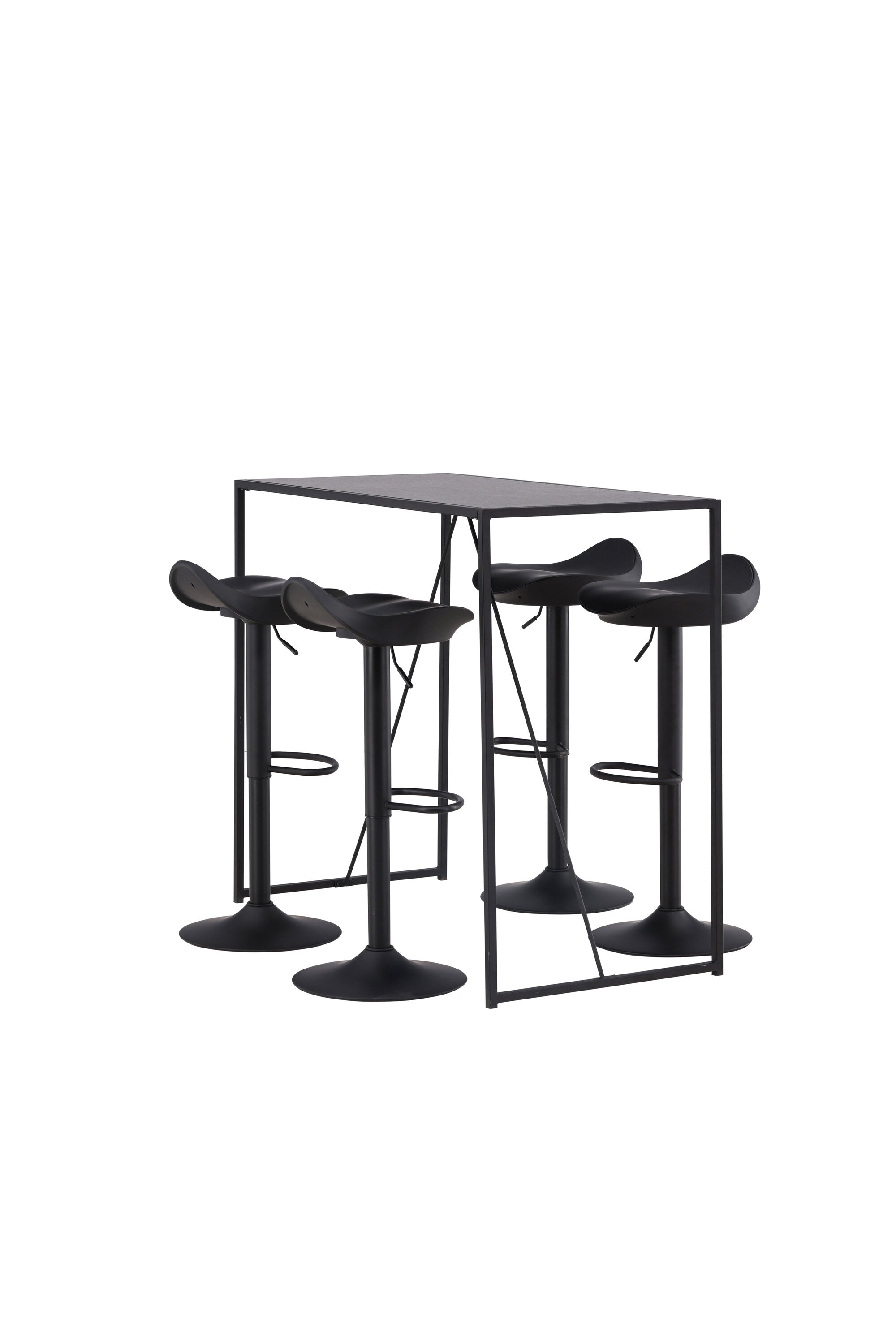 Brea Barset + Adesto 120cm/4St. in Schwarz präsentiert im Onlineshop von KAQTU Design AG. Bartischset ist von Venture Home