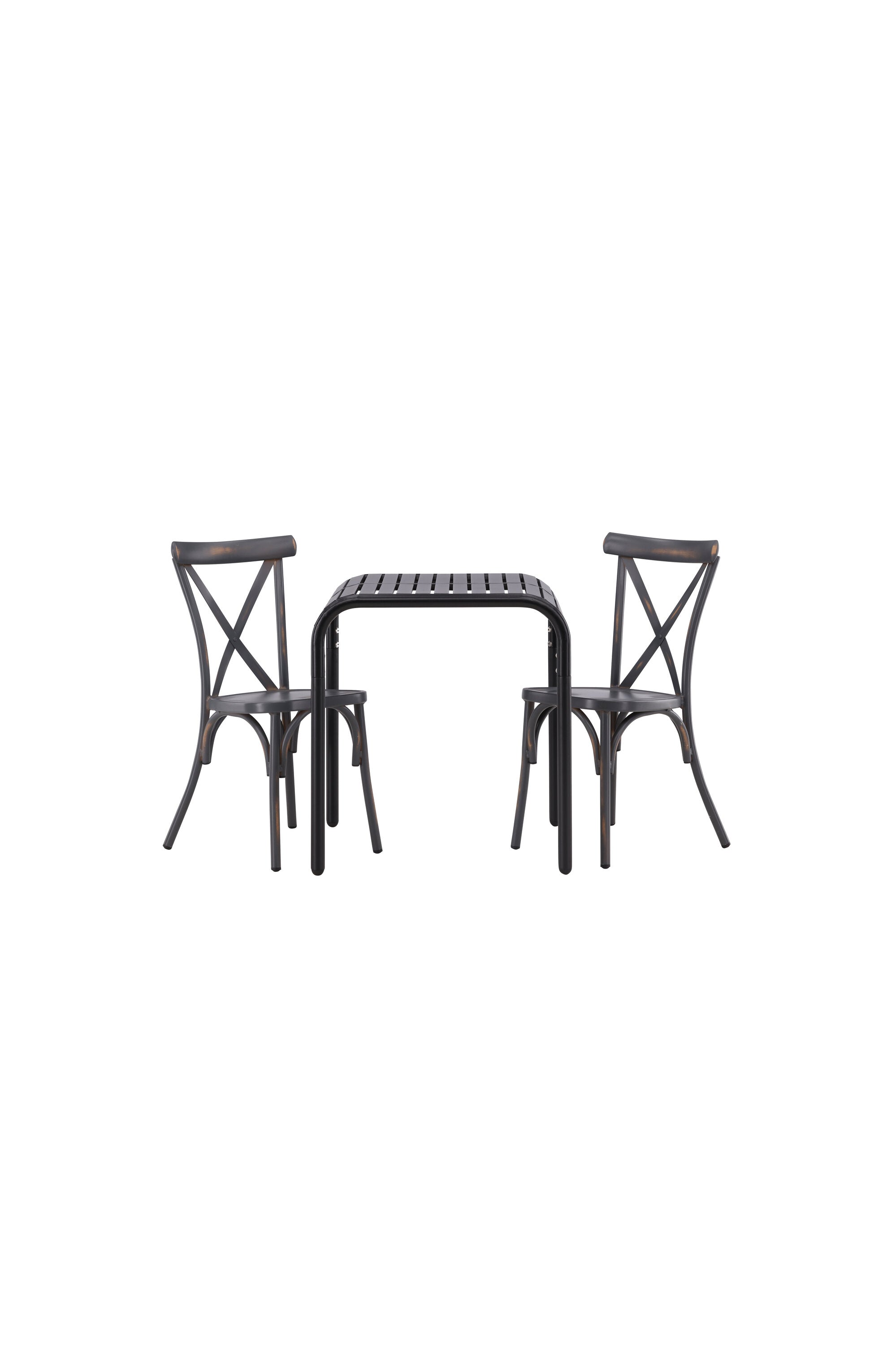 Borneo Outdoor-Tischset + Tablas 70cm/2St. in Scharz präsentiert im Onlineshop von KAQTU Design AG. Gartentischset ist von Venture Home