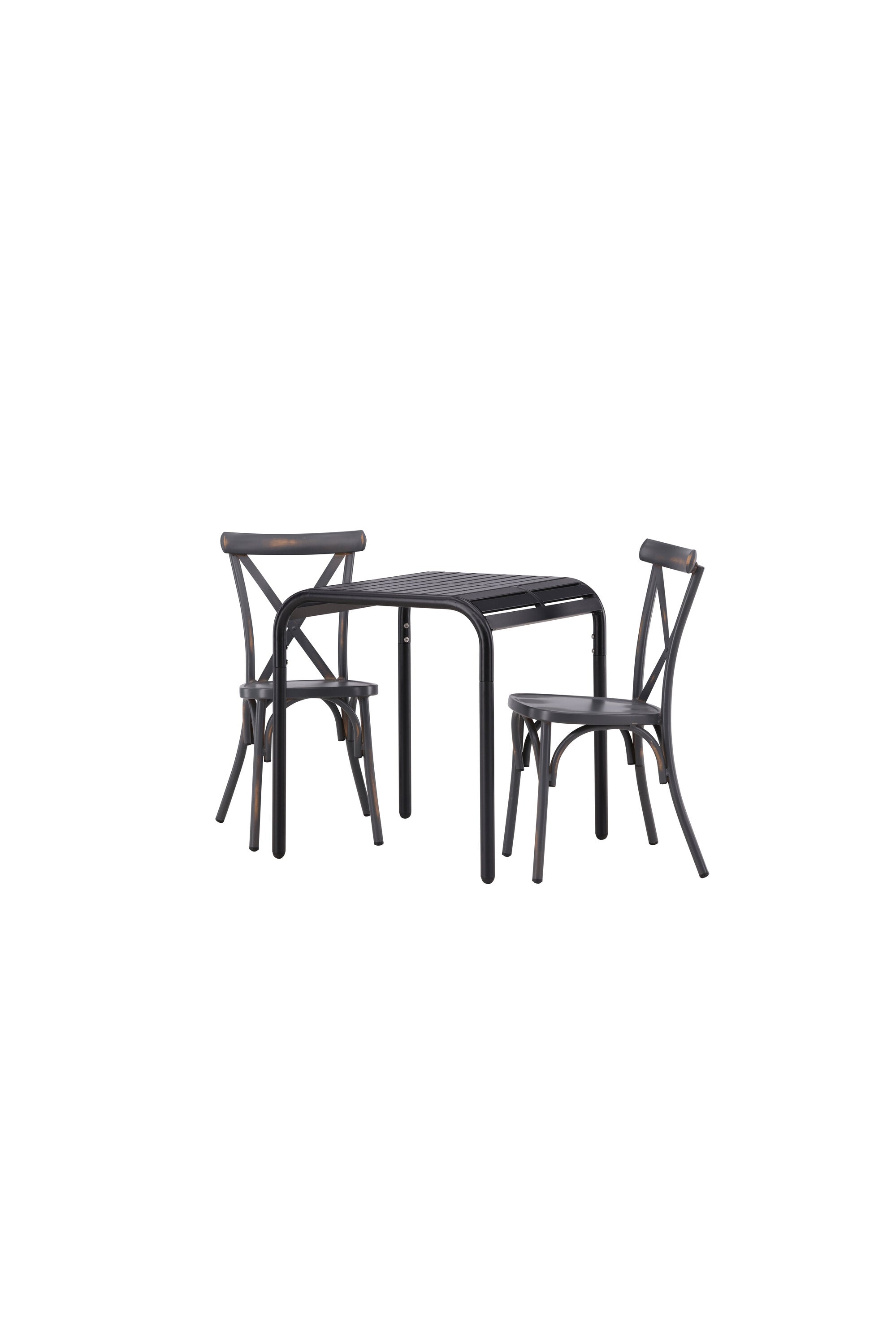 Borneo Outdoor-Tischset + Tablas 70cm/2St. in Scharz präsentiert im Onlineshop von KAQTU Design AG. Gartentischset ist von Venture Home
