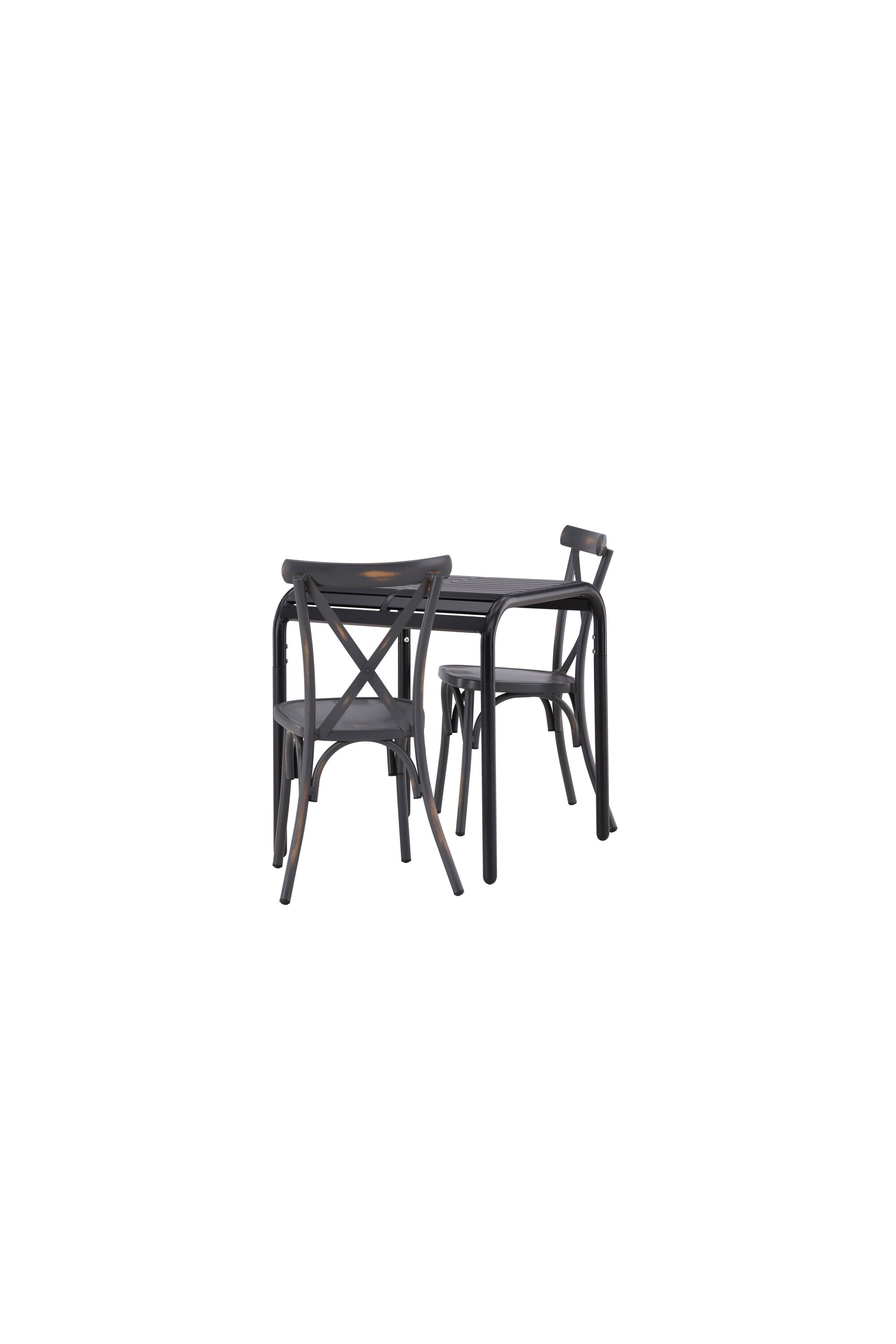 Borneo Outdoor-Tischset + Tablas 70cm/2St. in Scharz präsentiert im Onlineshop von KAQTU Design AG. Gartentischset ist von Venture Home