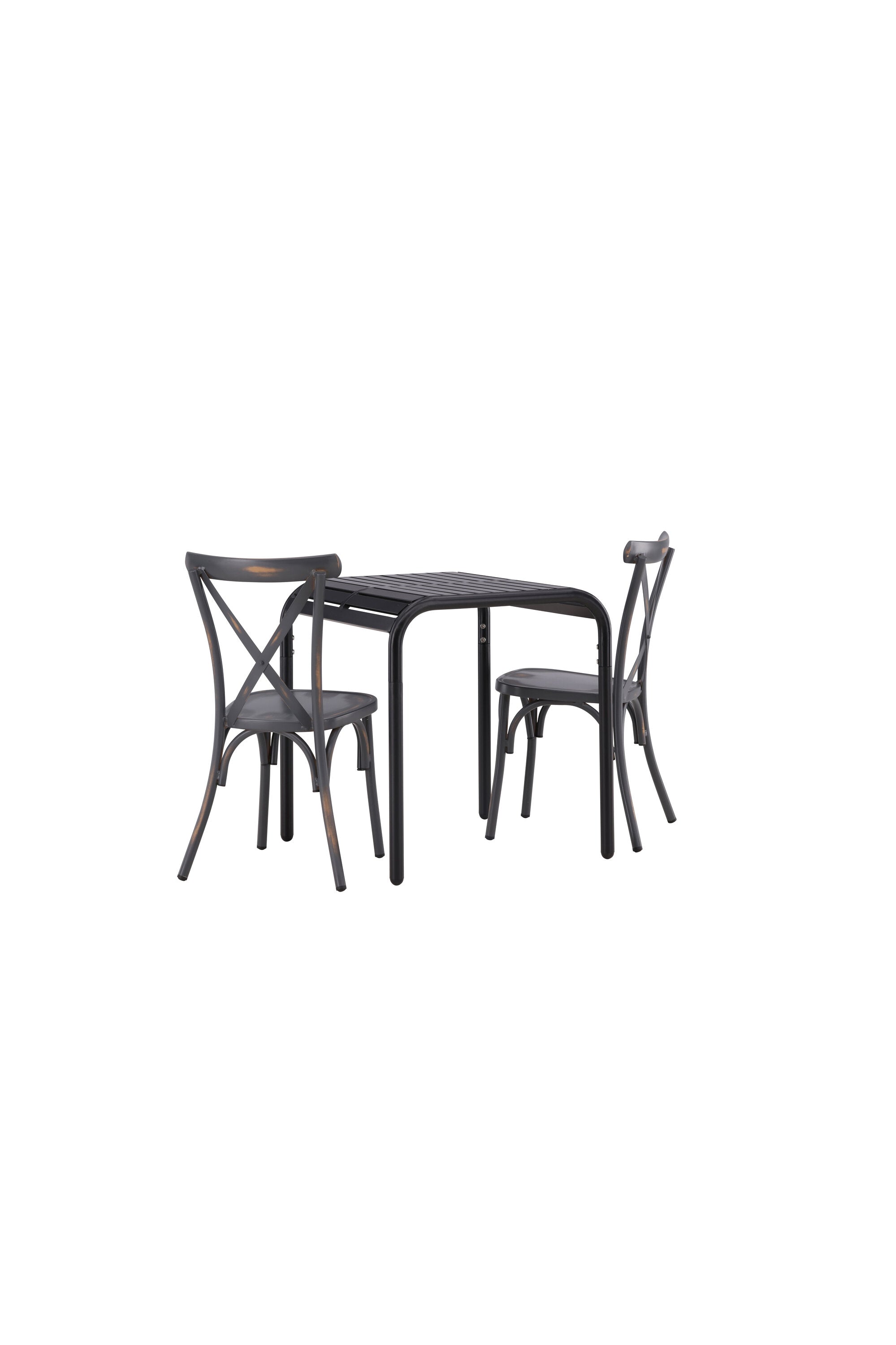 Borneo Outdoor-Tischset + Tablas 70cm/2St. in Scharz präsentiert im Onlineshop von KAQTU Design AG. Gartentischset ist von Venture Home